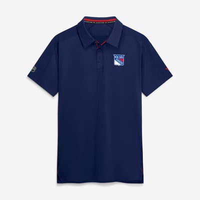 Polo de patinoire New York Rangers Fanatics Authentic Pro - Bleu marine