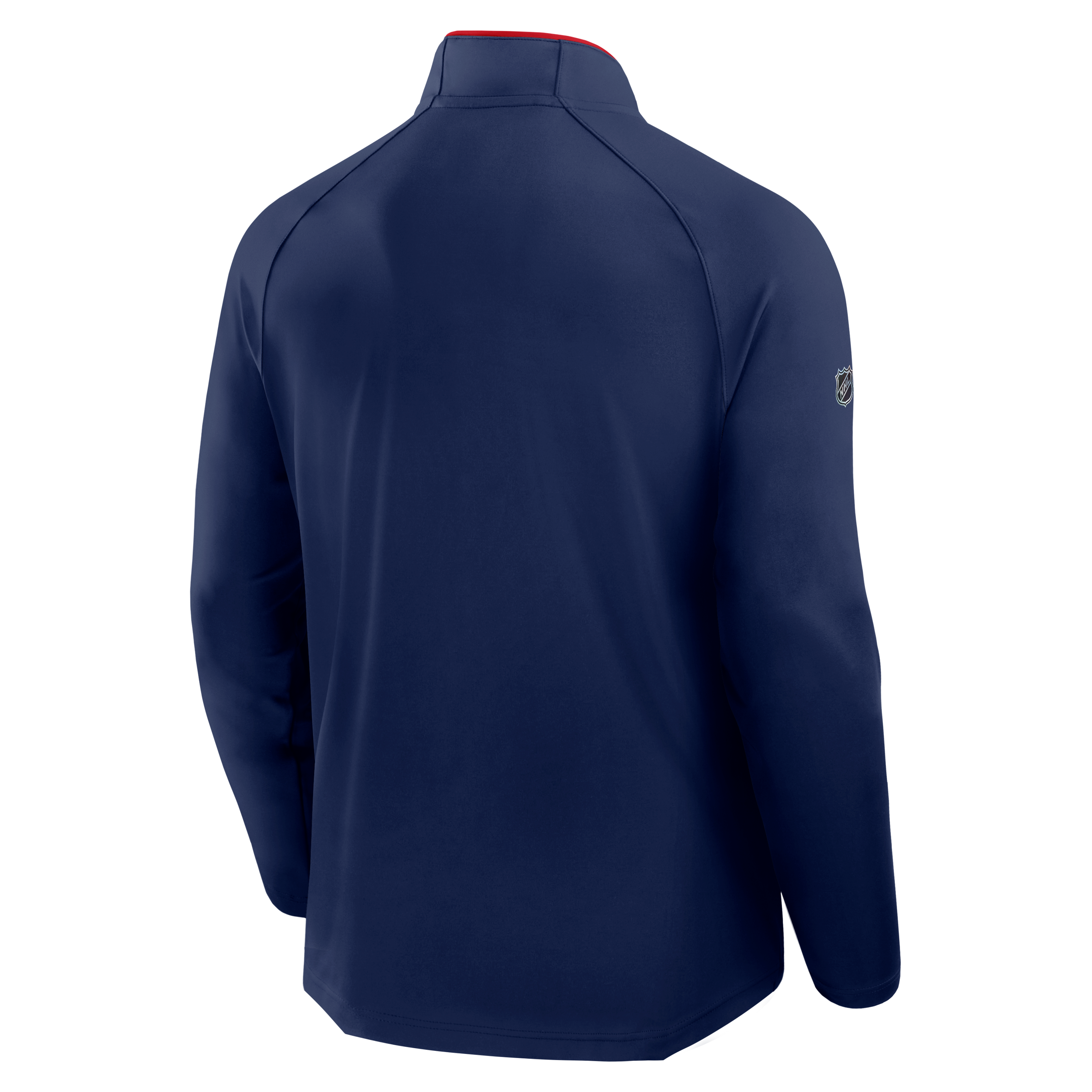 Men's Fanatics Navy New York Rangers Authentic Pro Rink Raglan Lightweight Quarter-Zip Pullover