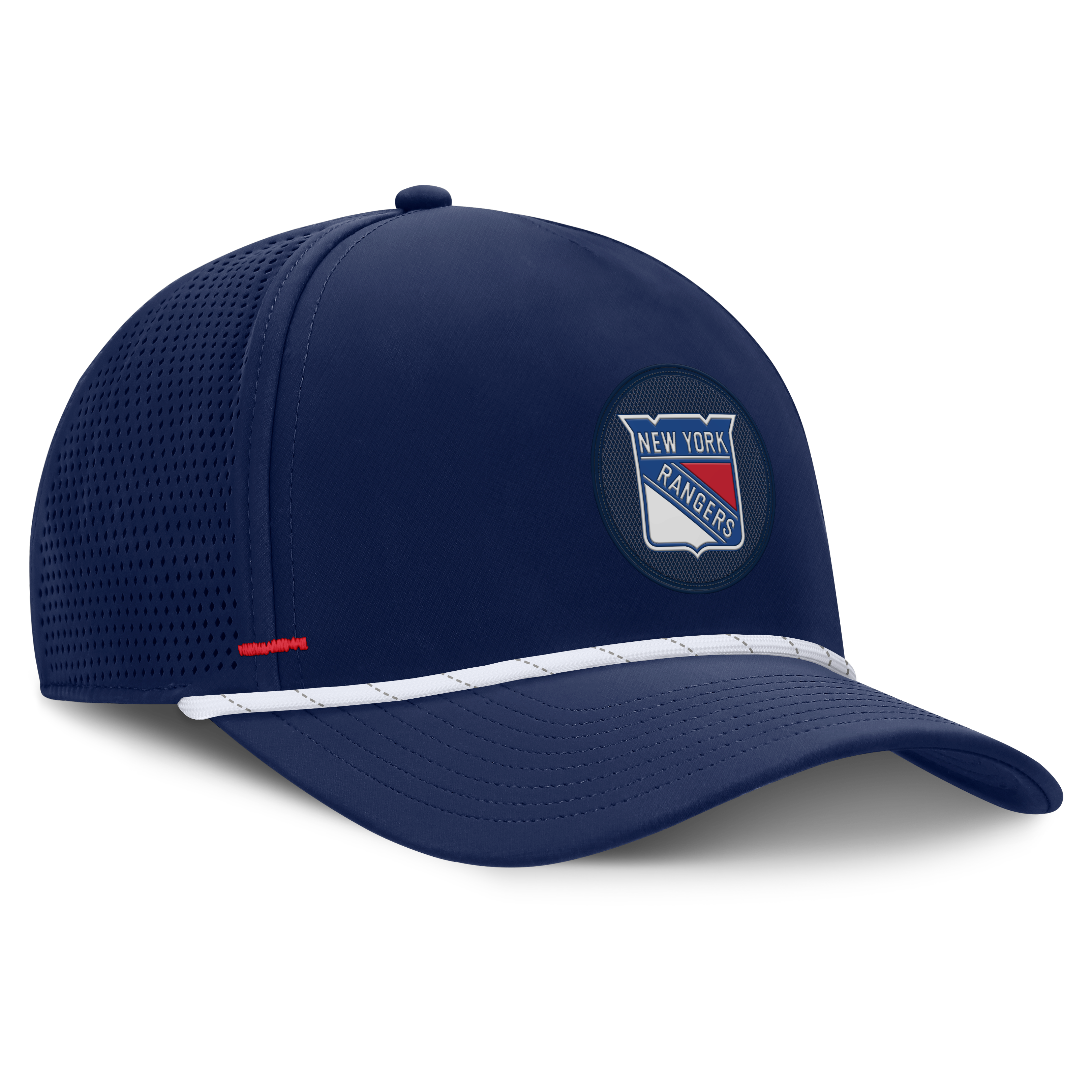 Men's Fanatics Navy New York Rangers Authentic Pro Rink Vented A-Frame Adjustable Hat