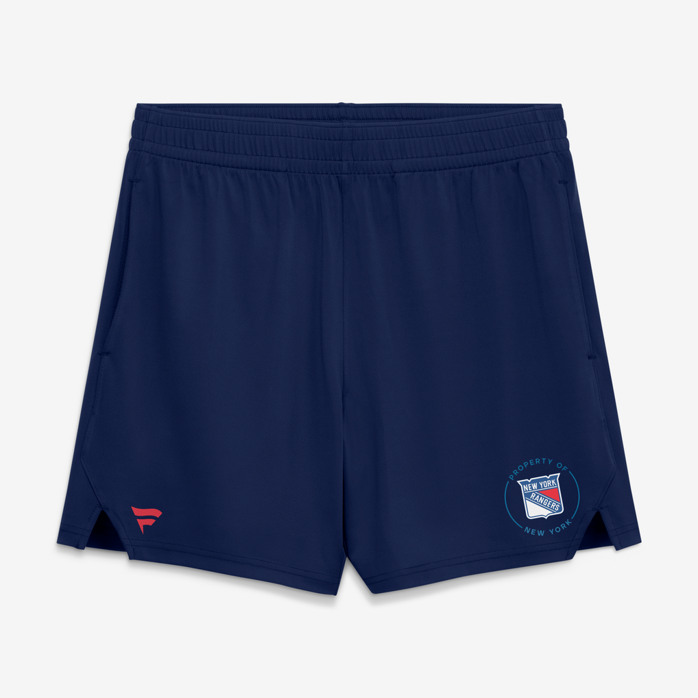 Men's New York Rangers Fanatics Navy Authentic Pro Training Shorts