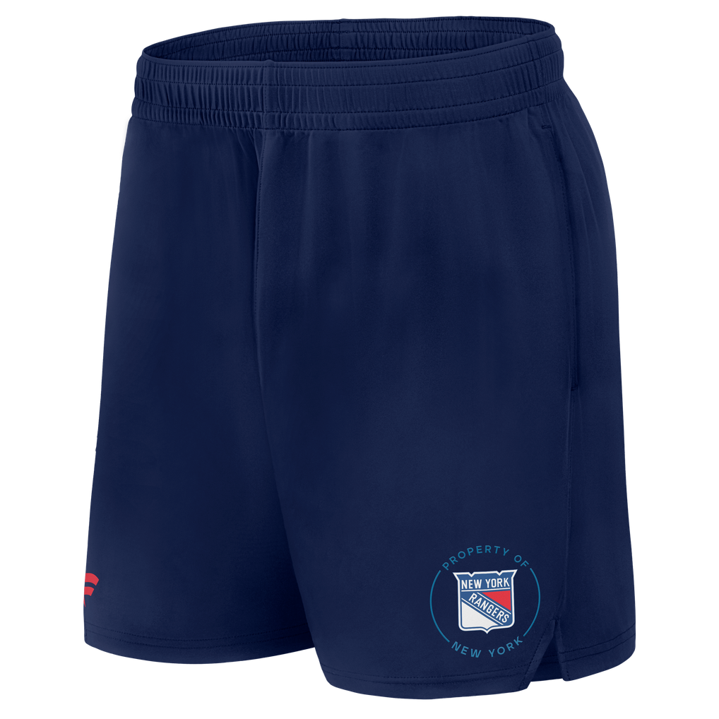 Men's New York Rangers Fanatics Navy Authentic Pro Training Shorts