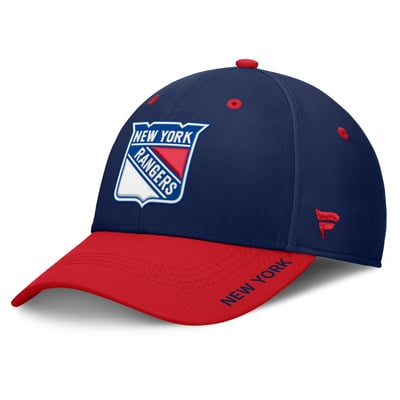 Casquette extensible New York Rangers Fanatics Authentic Pro Rink - Bleu marine/Rouge
