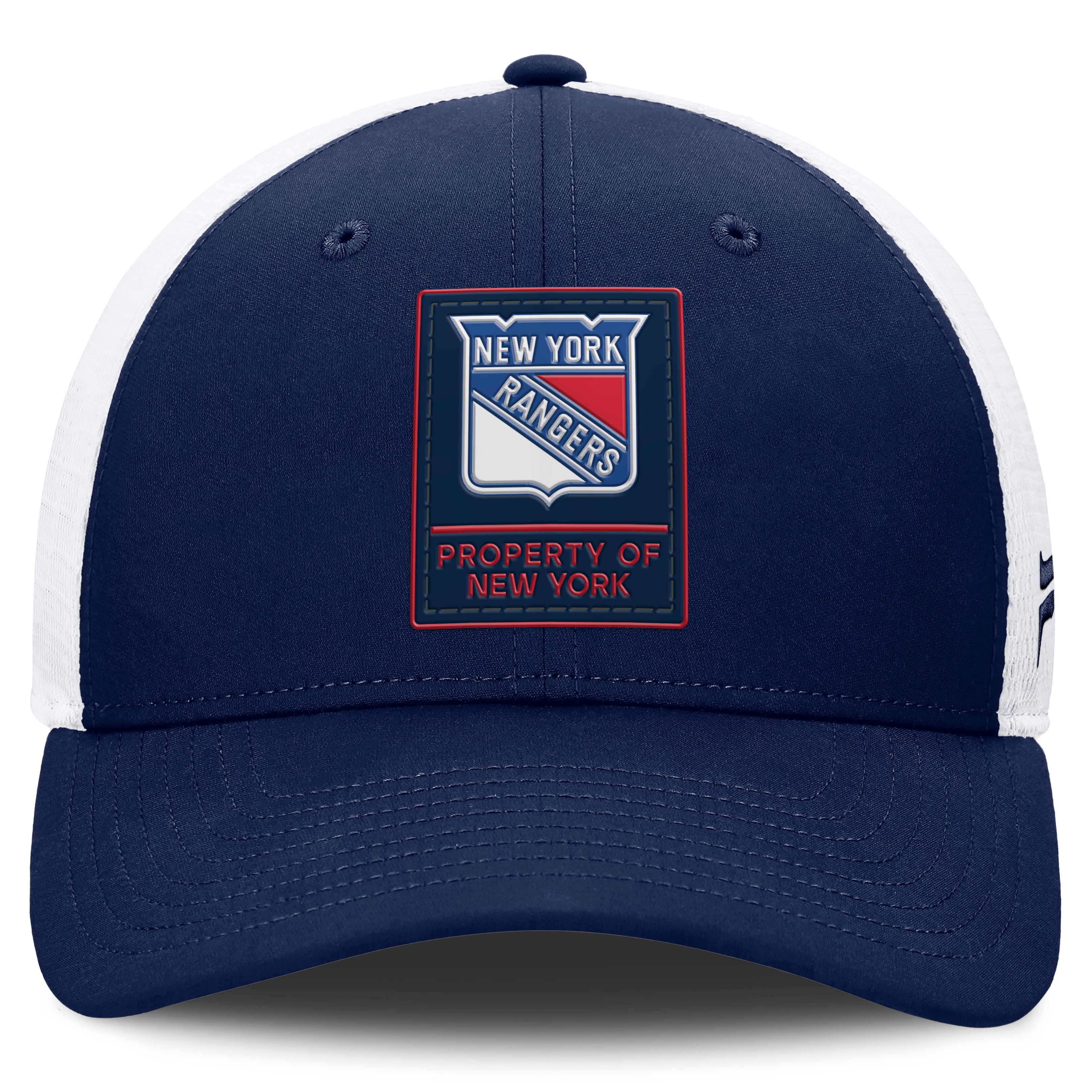 Casquette ajustable Fanatics Authentic Pro Train Meshback bleu marine/blanche pour homme