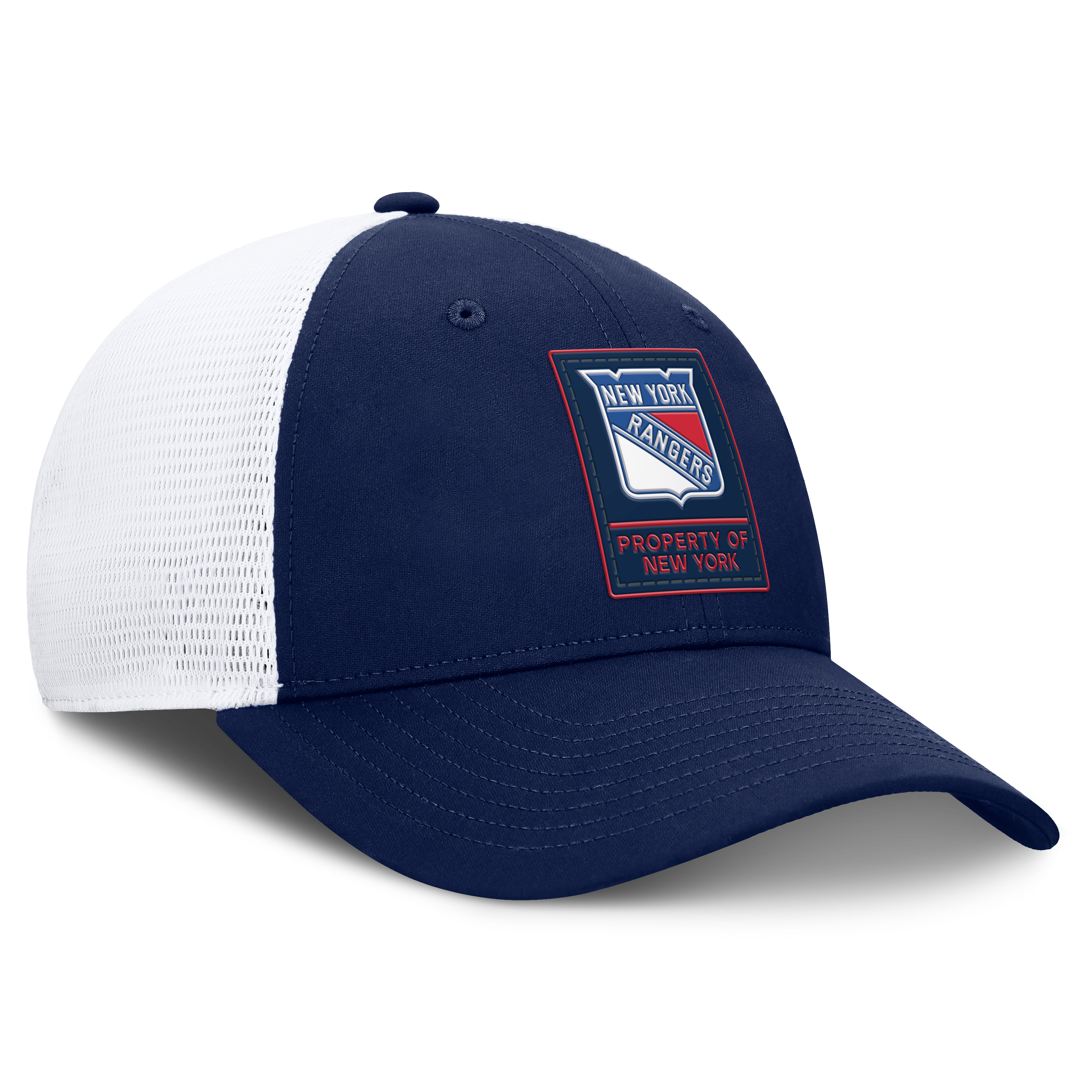 Casquette ajustable Fanatics Authentic Pro Train Meshback bleu marine/blanche pour homme