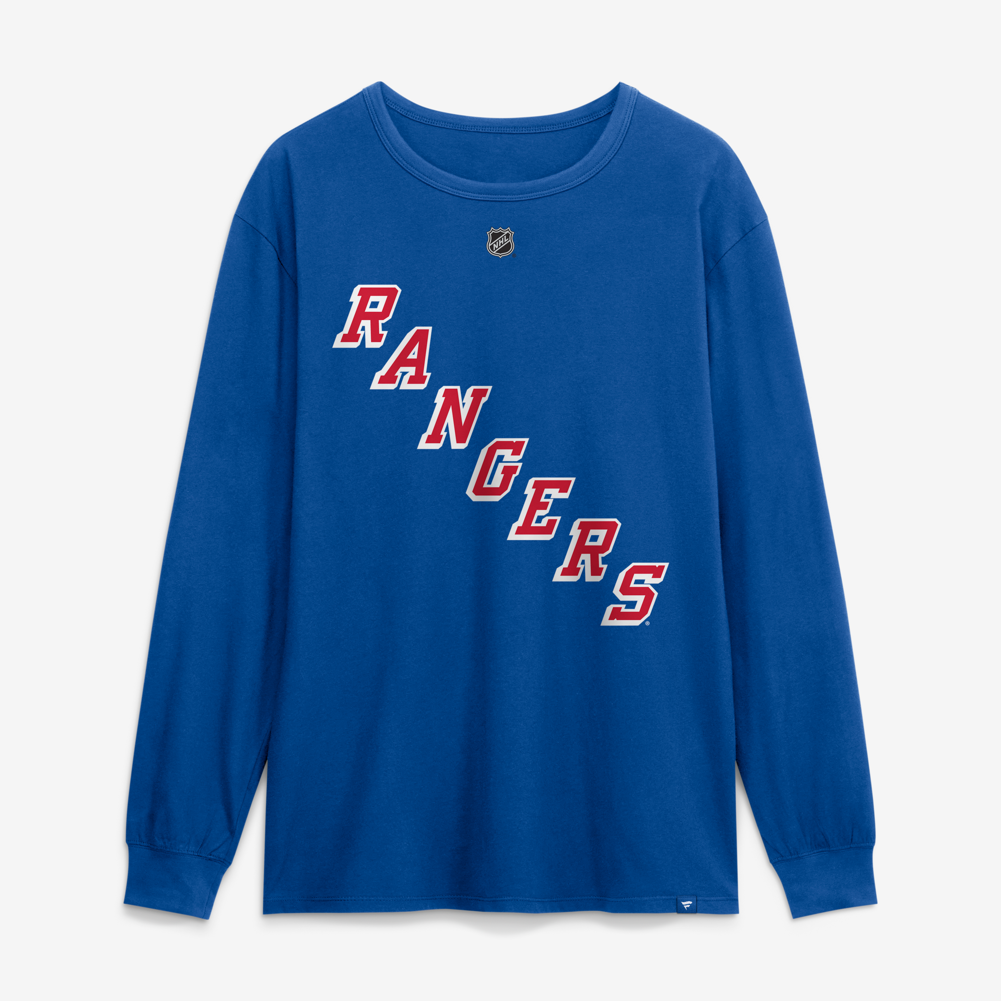Men's Fanatics Pavel Dorofeyev Blue New York Rangers Authentic Stack Name & Number Long Sleeve T-Shirt