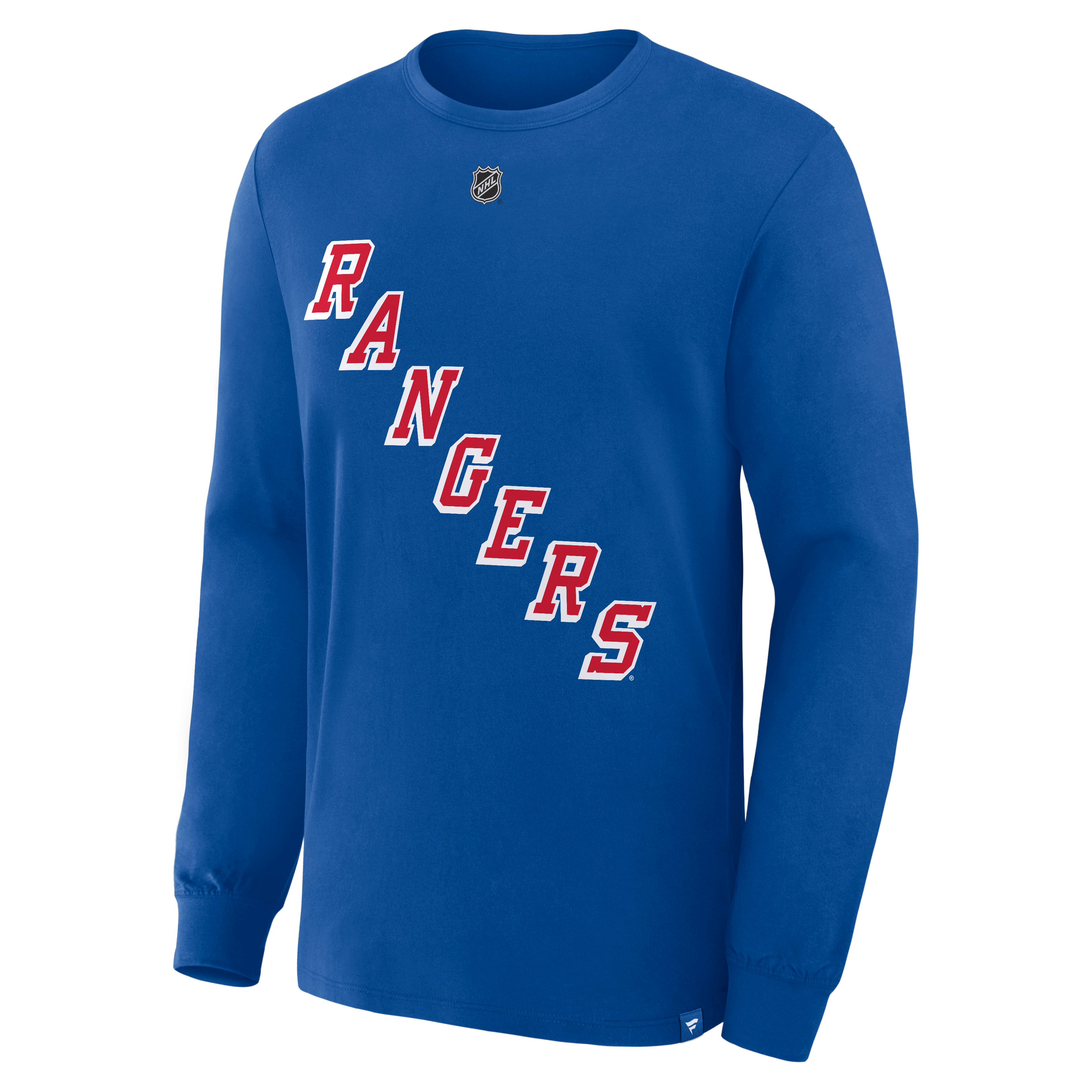 Men's Fanatics Pavel Dorofeyev Blue New York Rangers Authentic Stack Name & Number Long Sleeve T-Shirt