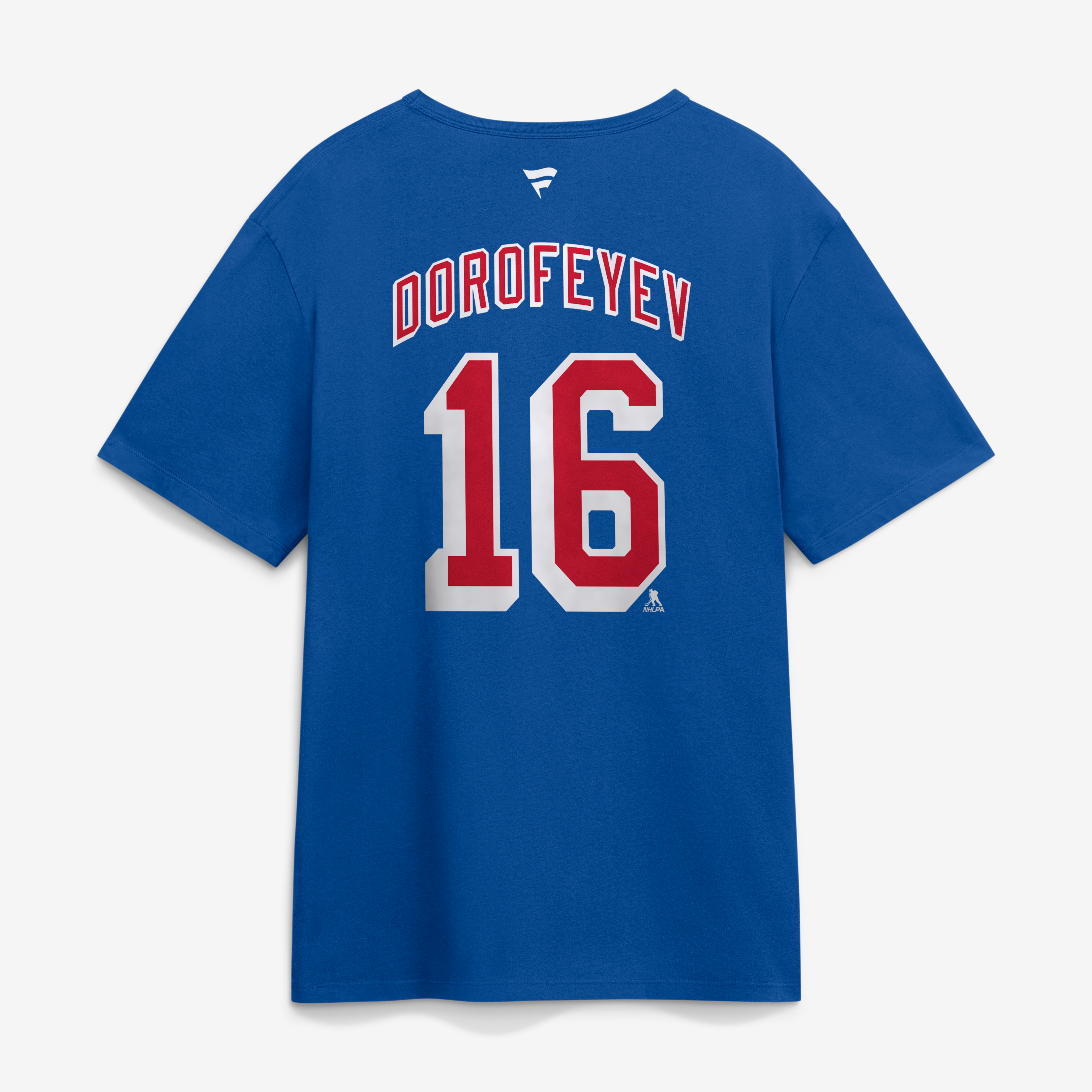 Men's Fanatics Pavel Dorofeyev Blue New York Rangers Authentic Stack Name & Number T-Shirt