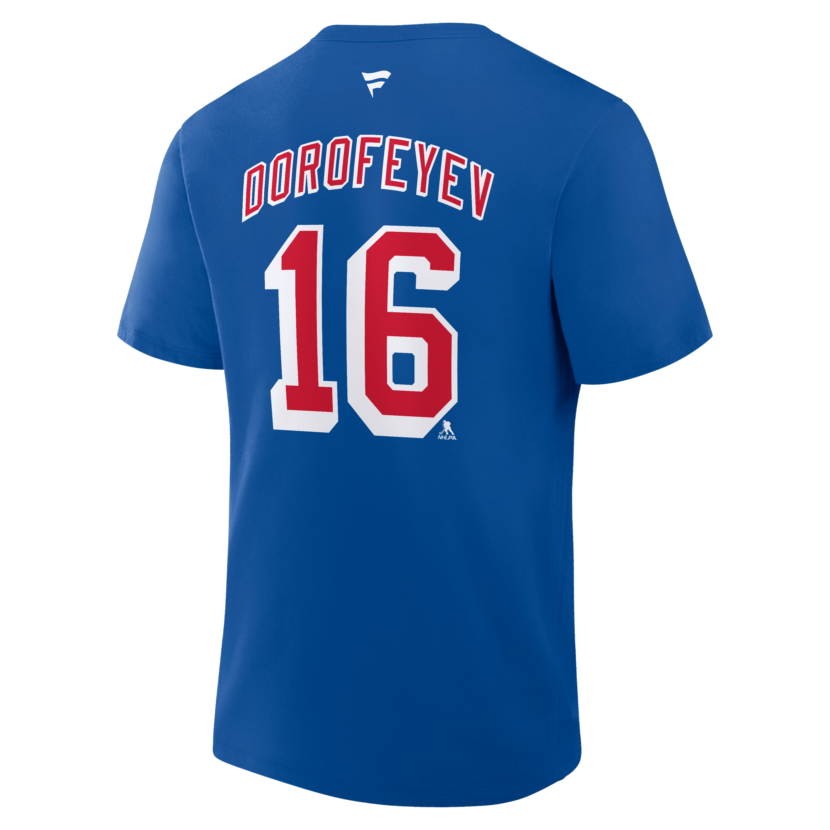 Men's Fanatics Pavel Dorofeyev Blue New York Rangers Authentic Stack Name & Number T-Shirt