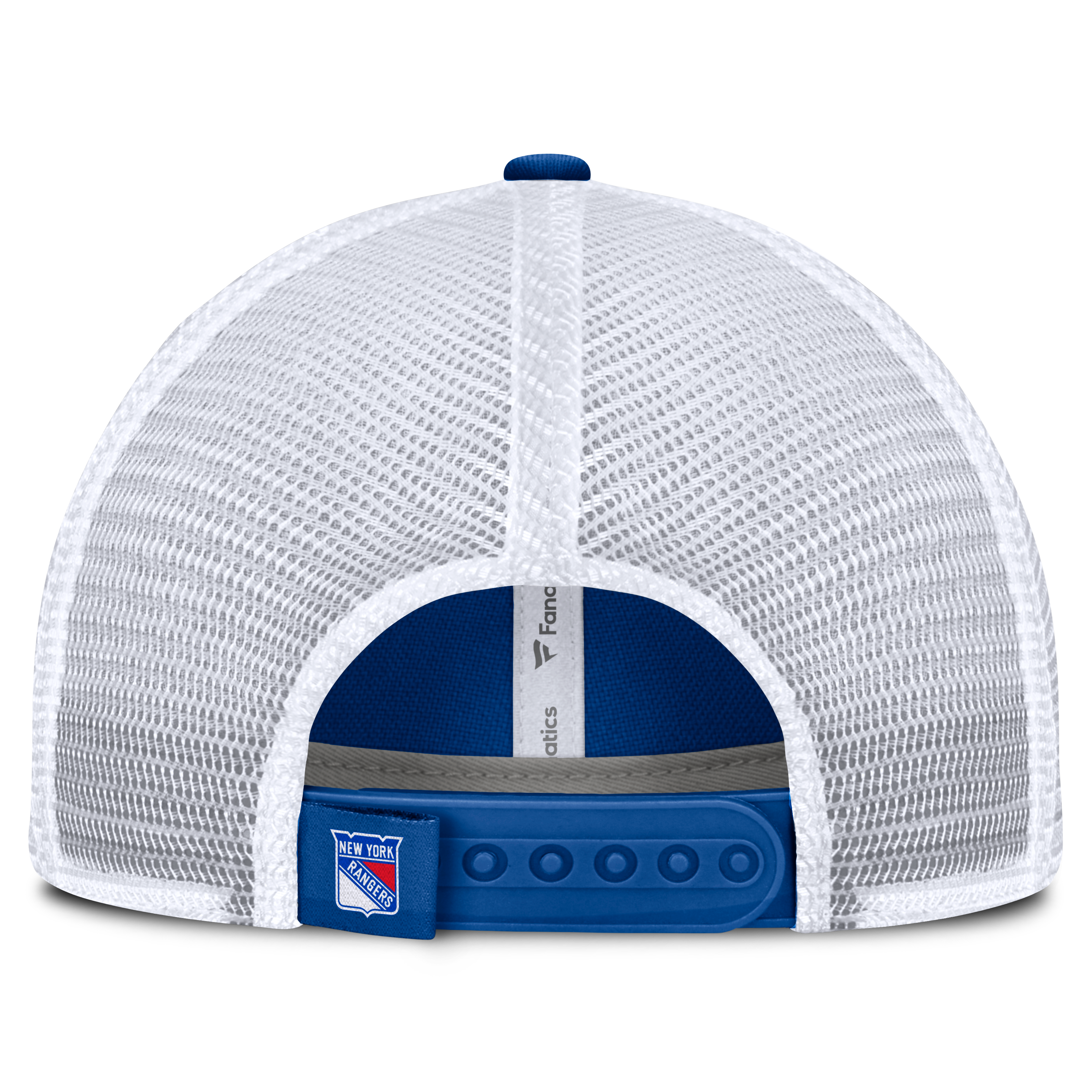 Casquette trucker ajustable Fanatics Royal New York Rangers Fundamental Underline pour homme
