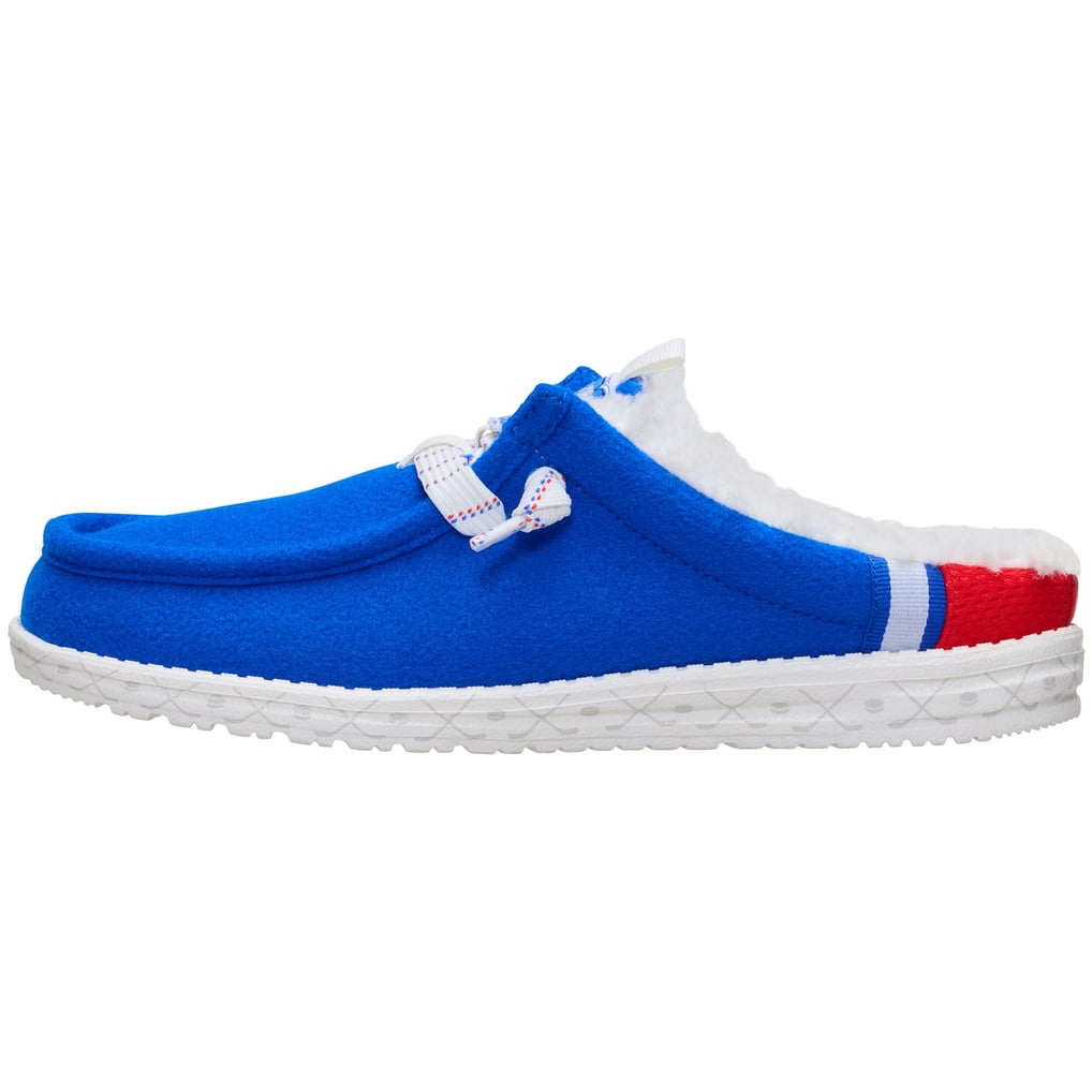 Men's New York Rangers Hey Dude Blue Wally Casual Slip-On Shoes