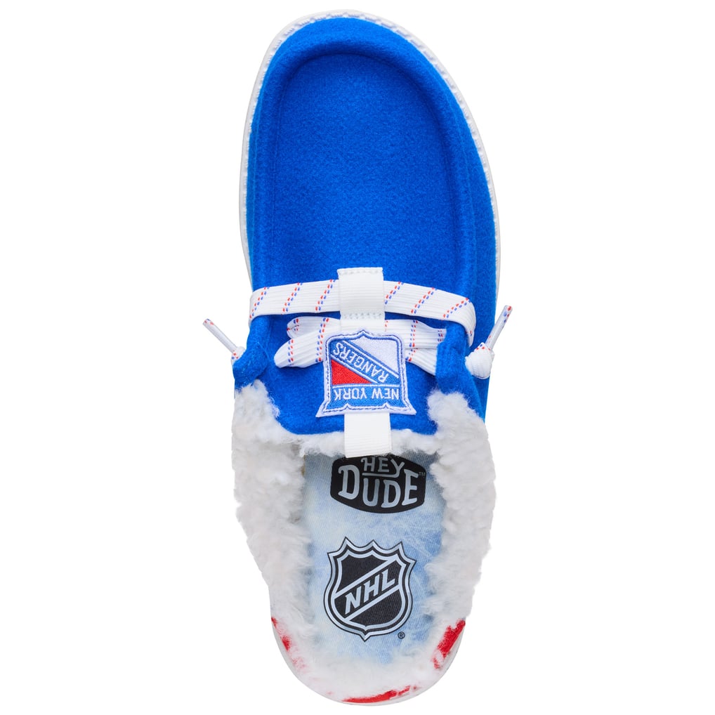 Men's New York Rangers Hey Dude Blue Wally Casual Slip-On Shoes
