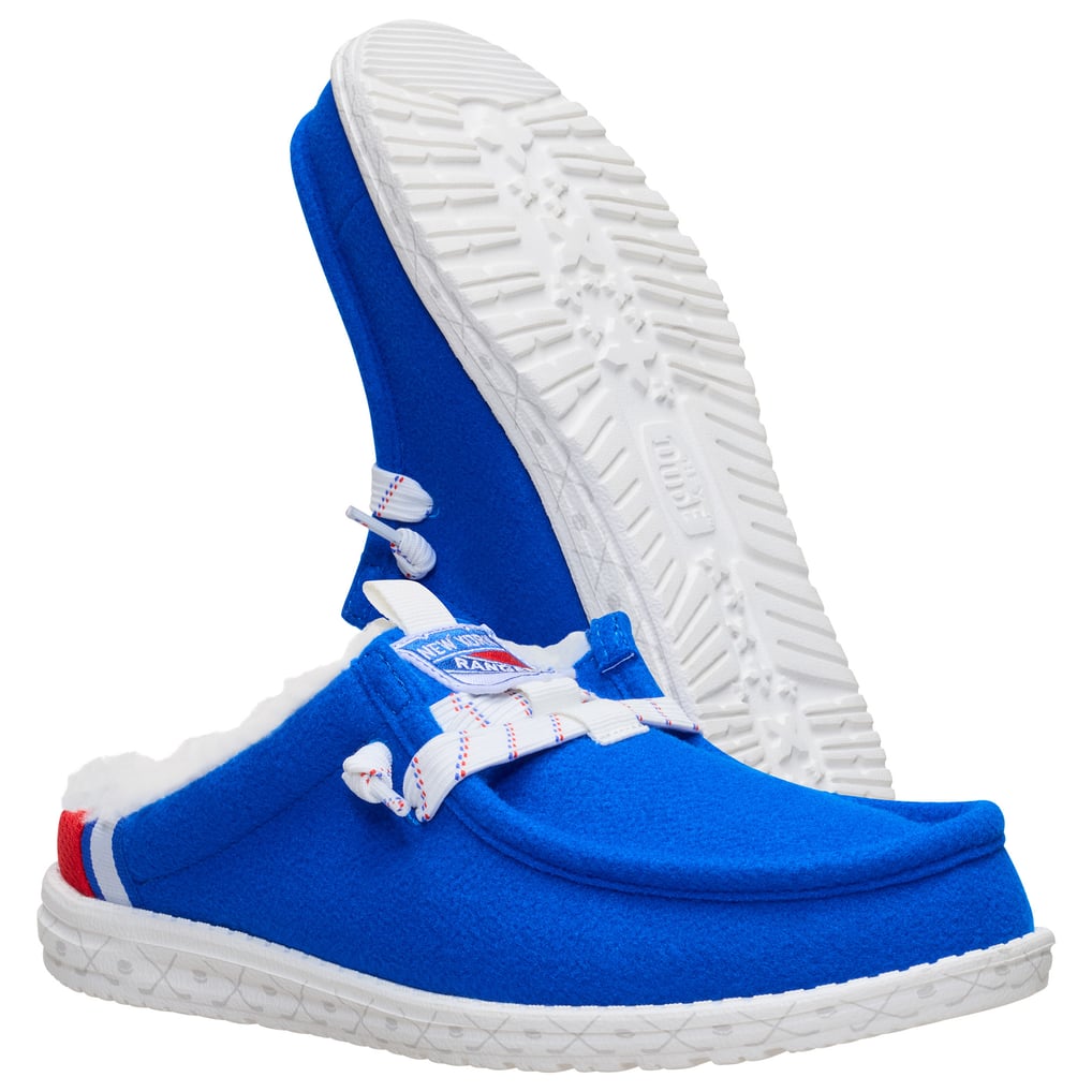 Men's New York Rangers Hey Dude Blue Wally Casual Slip-On Shoes