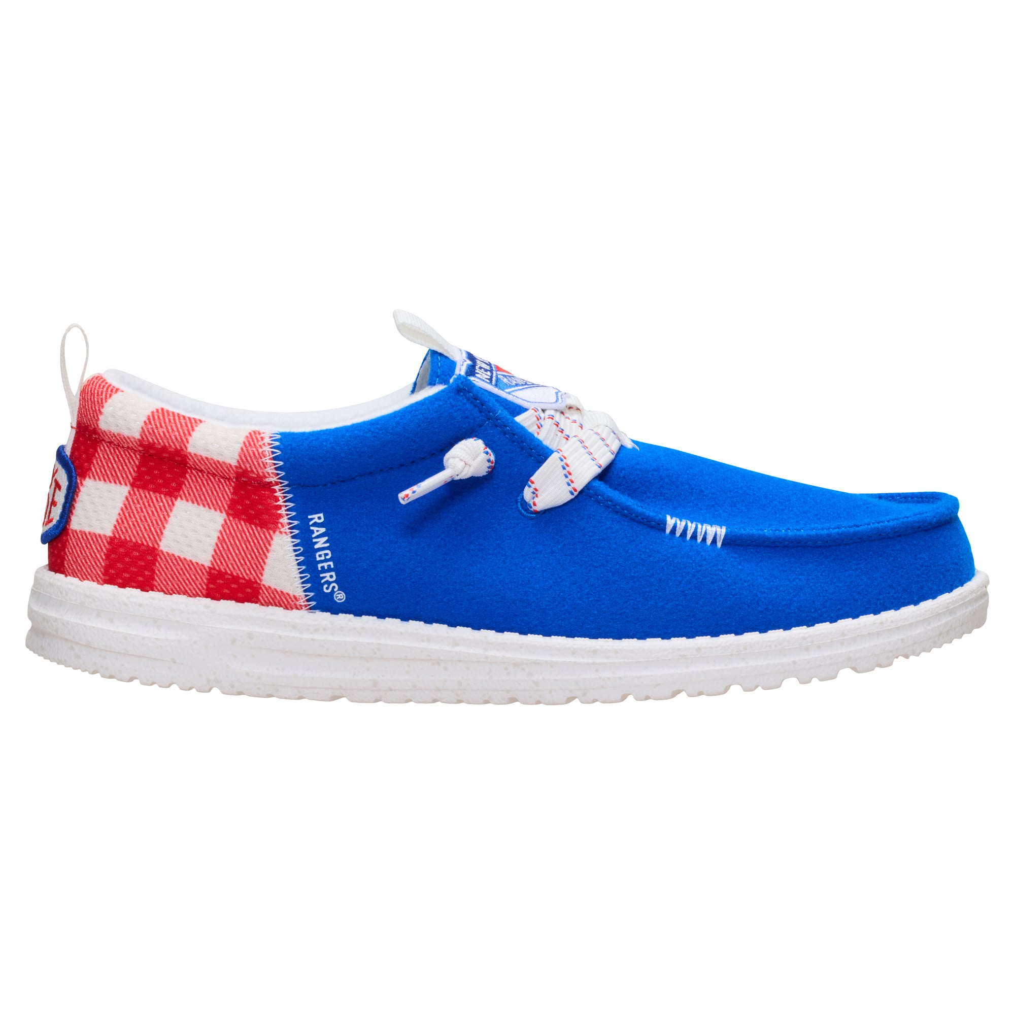 Chaussures décontractées à enfiler pour hommes Hey Dude Blue New York Rangers Wally Funk