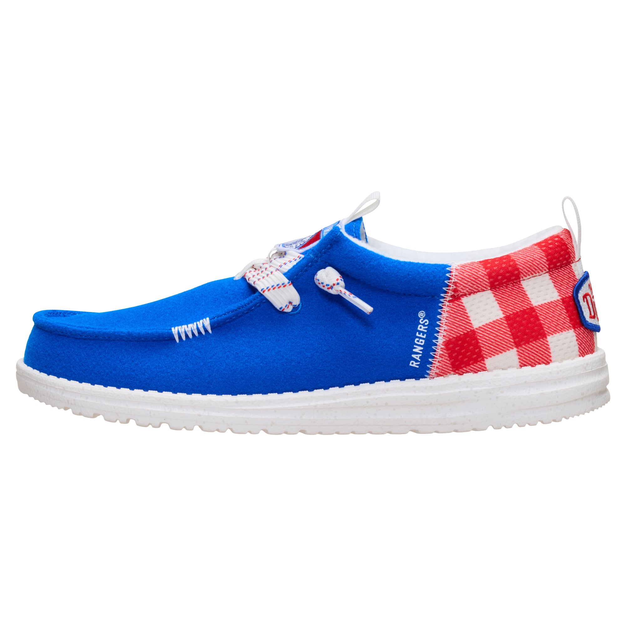 Chaussures décontractées à enfiler pour hommes Hey Dude Blue New York Rangers Wally Funk