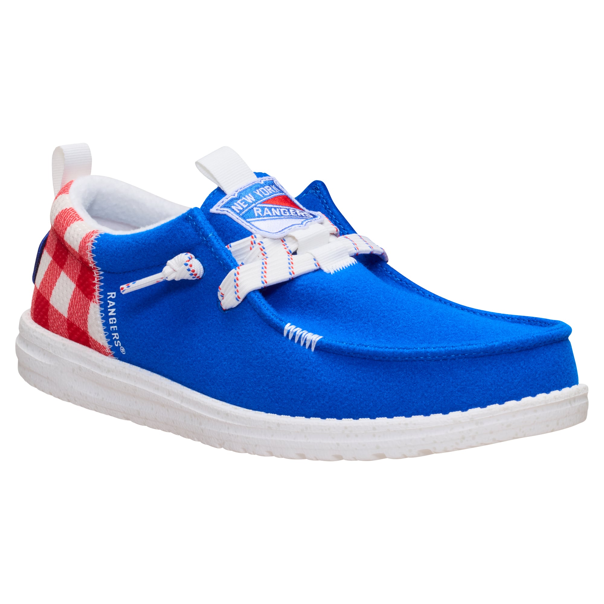 Chaussures décontractées à enfiler pour hommes Hey Dude Blue New York Rangers Wally Funk