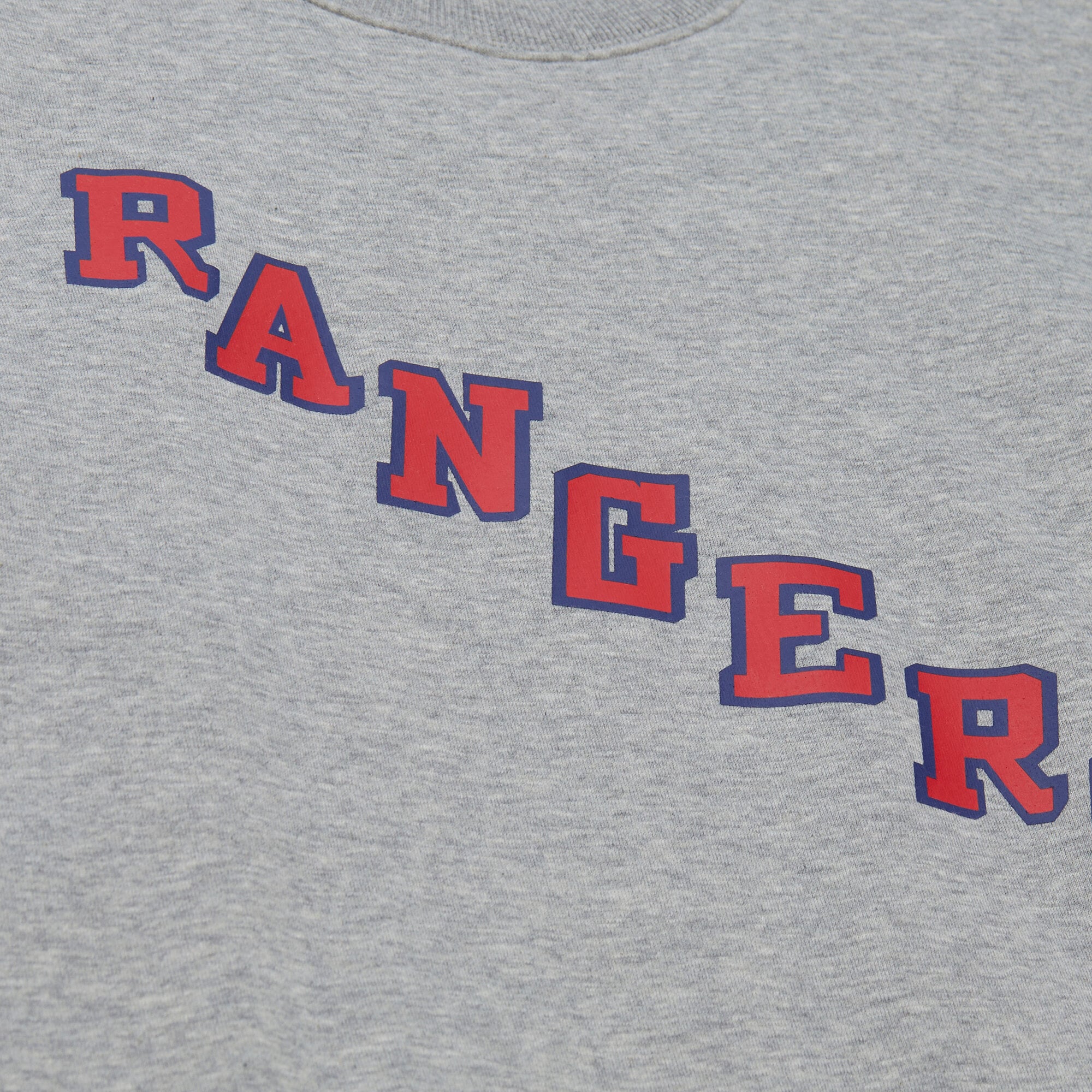 Sweat-shirt à col rond en polaire Mitchell & Ness gris chiné pour homme