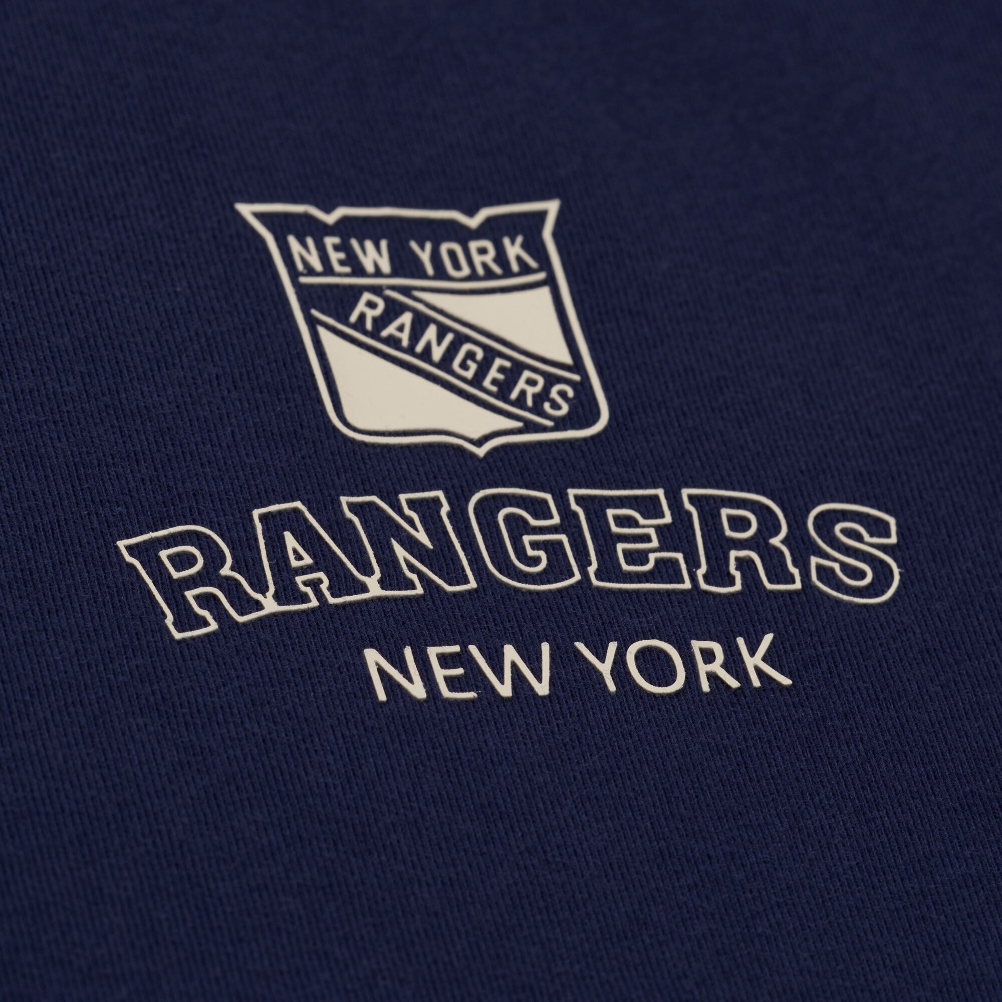 Men's Mitchell & Ness Navy New York Rangers Core Essentials T-Shirt
