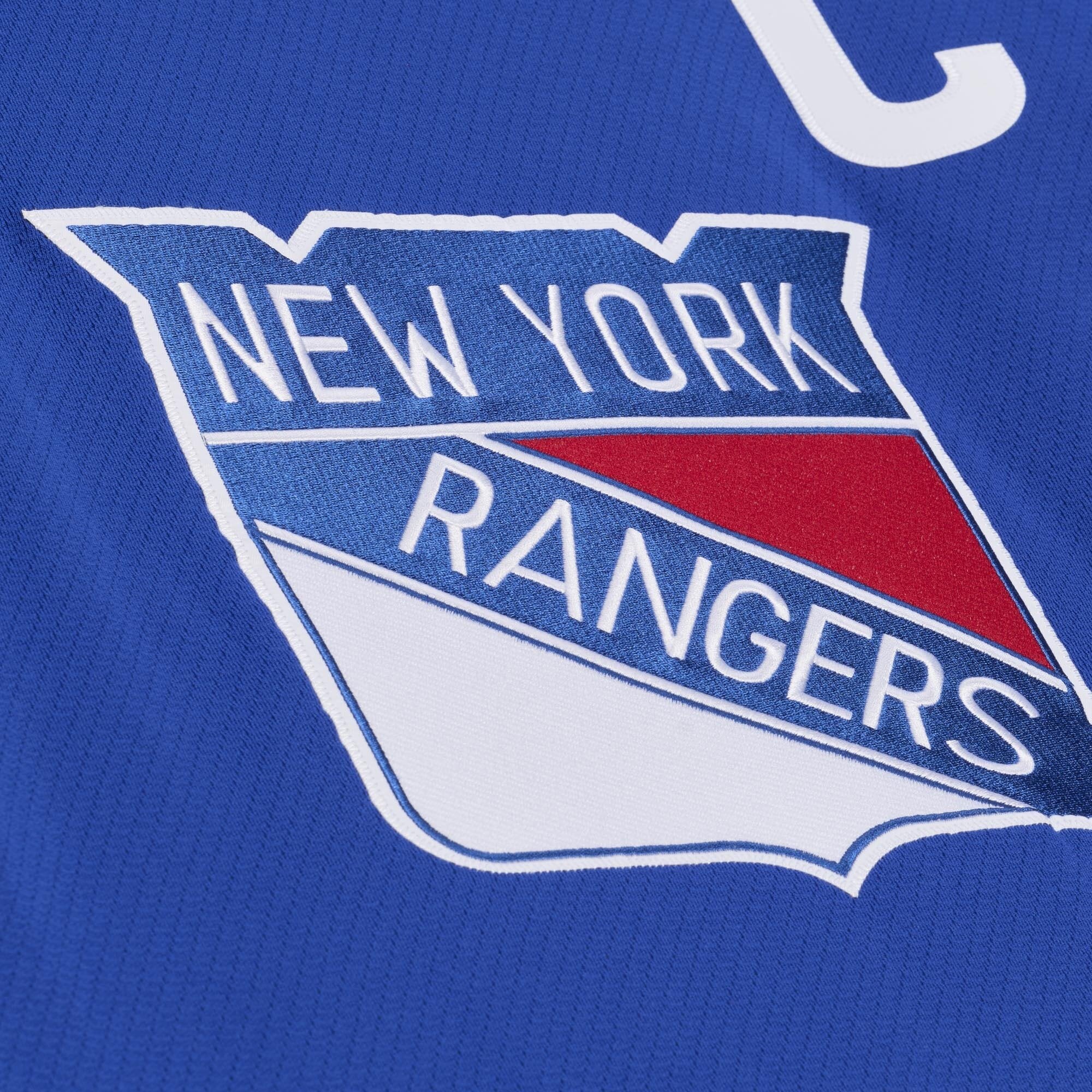 Maillot de jeu puissance Mitchell & Ness Phil Esposito bleu des Rangers New York 1977/78 pour homme