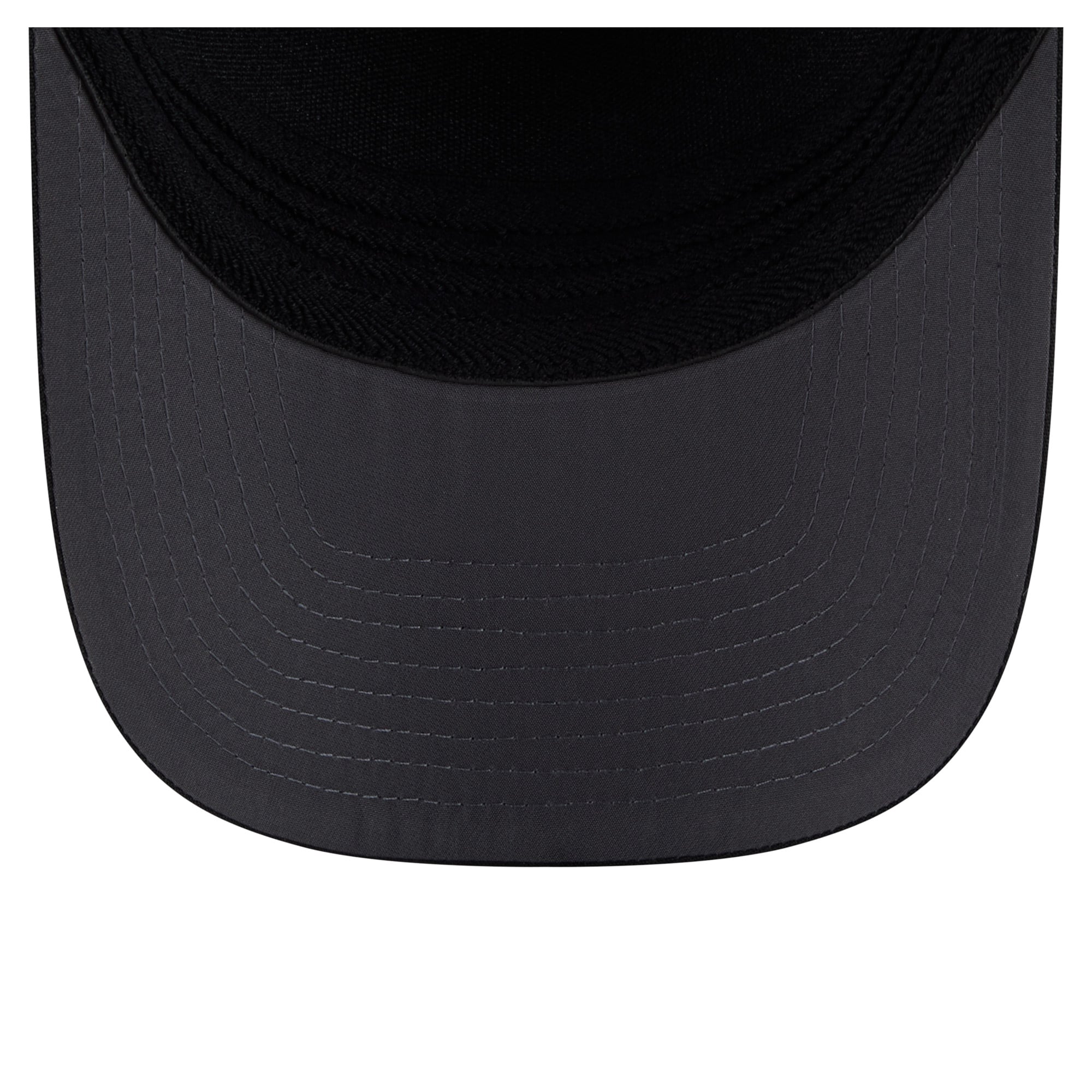 Men's New Era Black York Rangers Zero Dark 39THIRTY A-Frame M-Crown Flex Hat