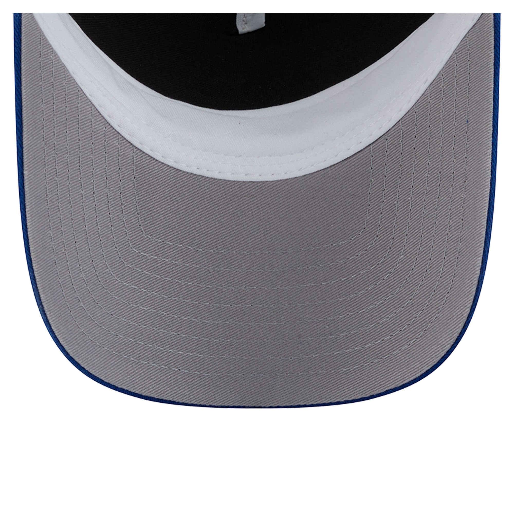 Men's New Era Blue/White New York Rangers Skater Patch A-Frame 9FORTY Adjustable Trucker Hat