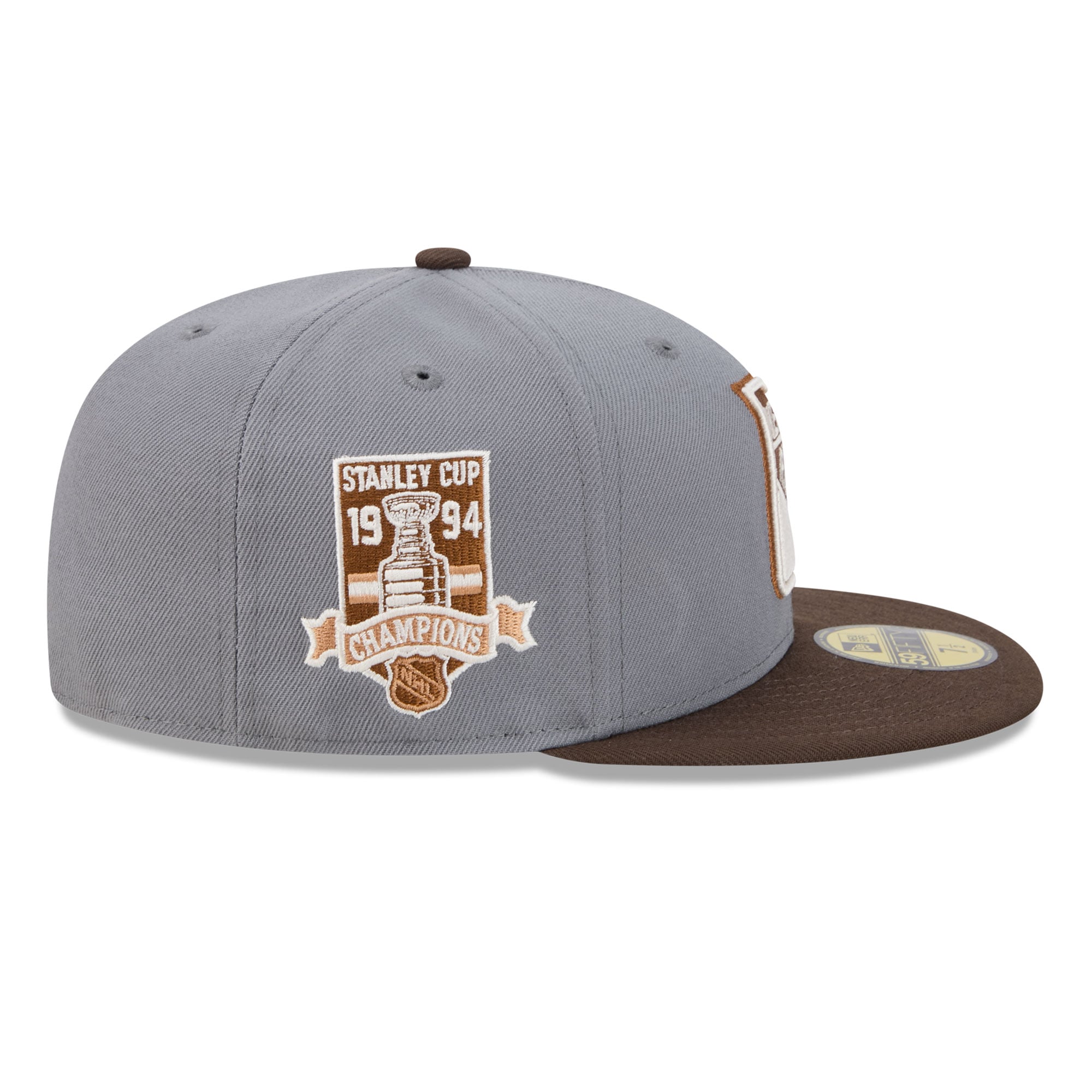 Men's New Era Charcoal/Brown York Rangers Wood Tones 59FIFTY Fitted Hat