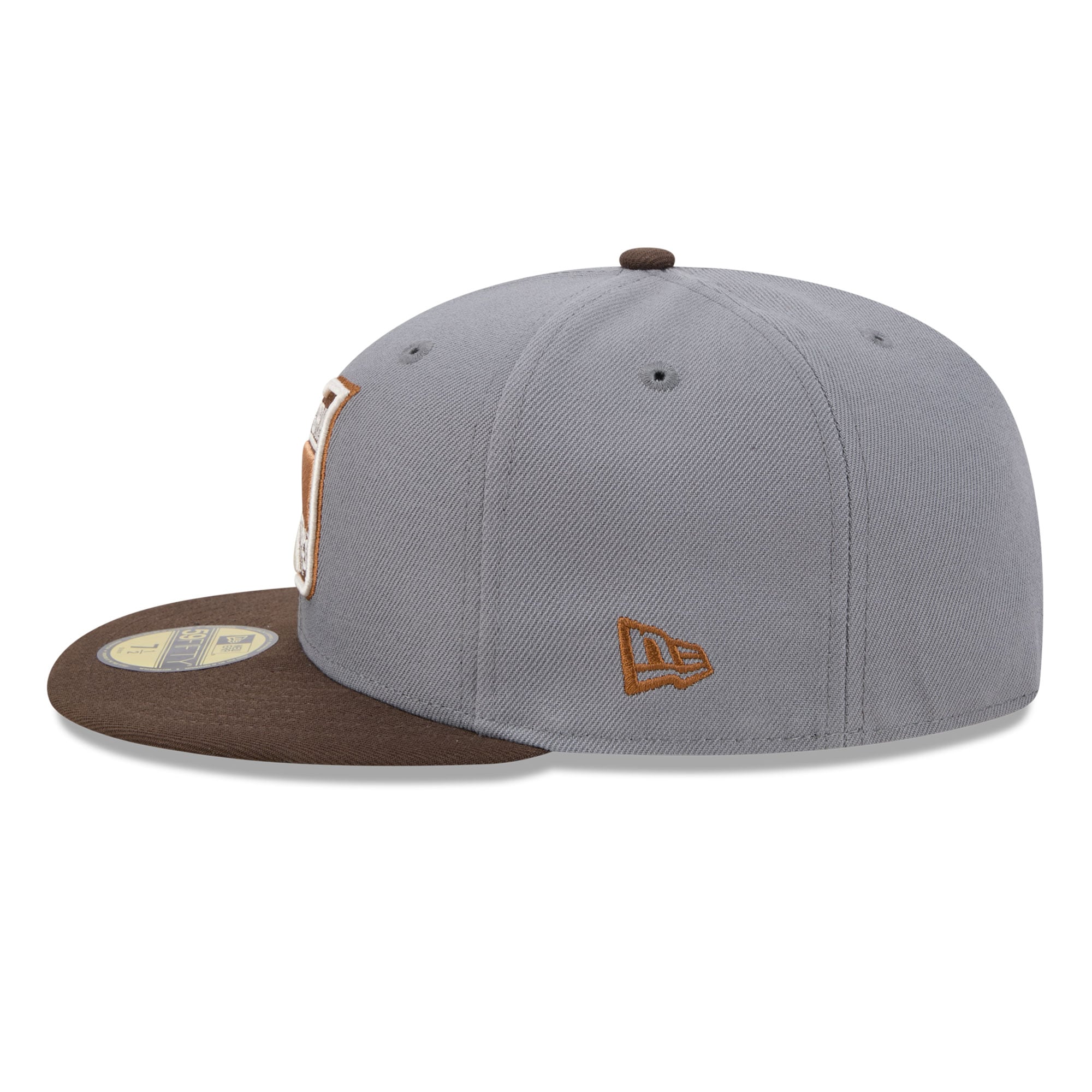 Men's New Era Charcoal/Brown York Rangers Wood Tones 59FIFTY Fitted Hat