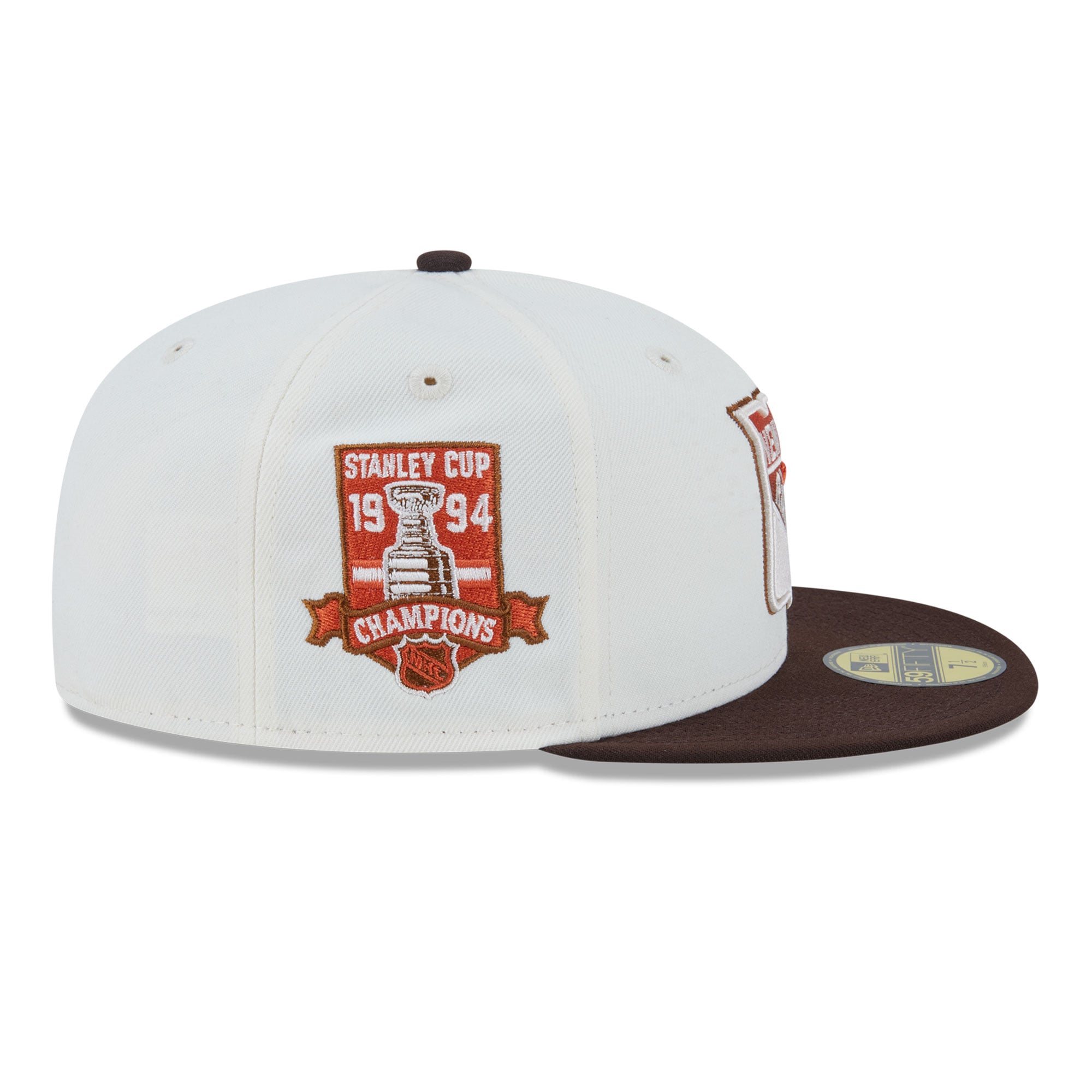 Casquette ajustée New Era 59FIFTY crème pour homme, York Rangers, motif citrouille épicée