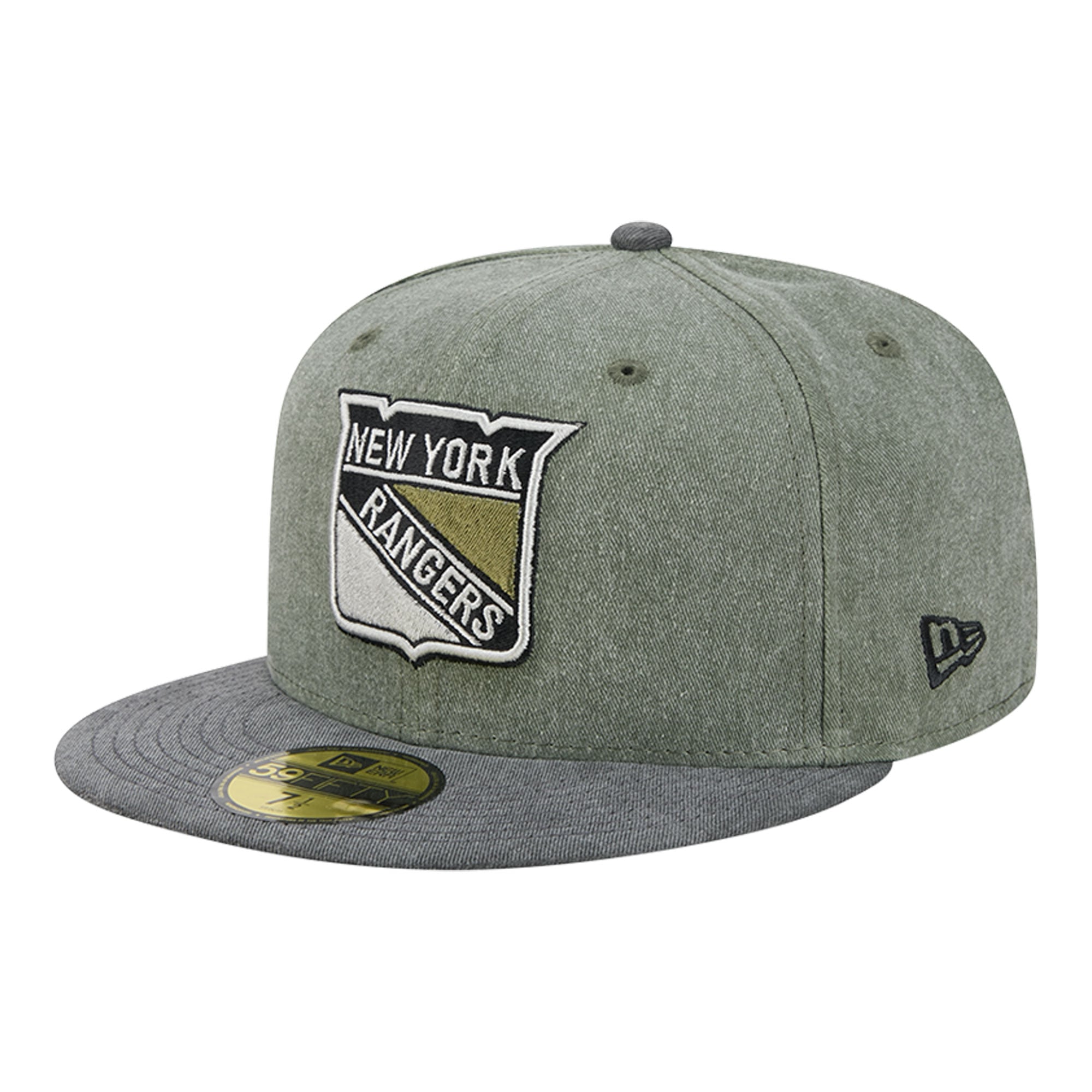 Men's New Era Olive/Black York Rangers Roll Call 59FIFTY Fitted Hat