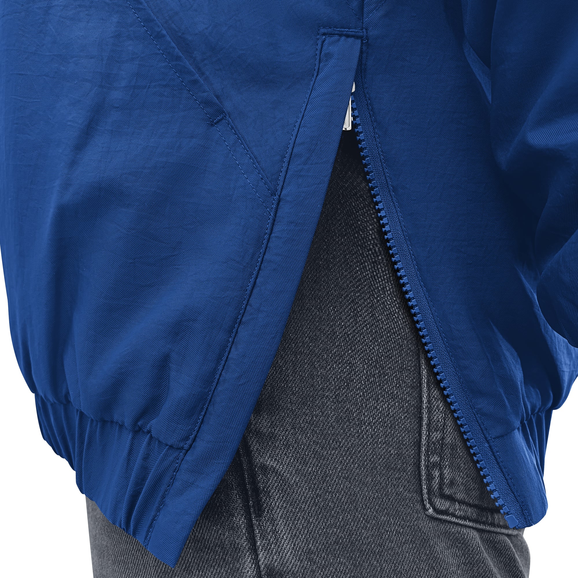 Veste à capuche demi-zip Starter bleue pour homme