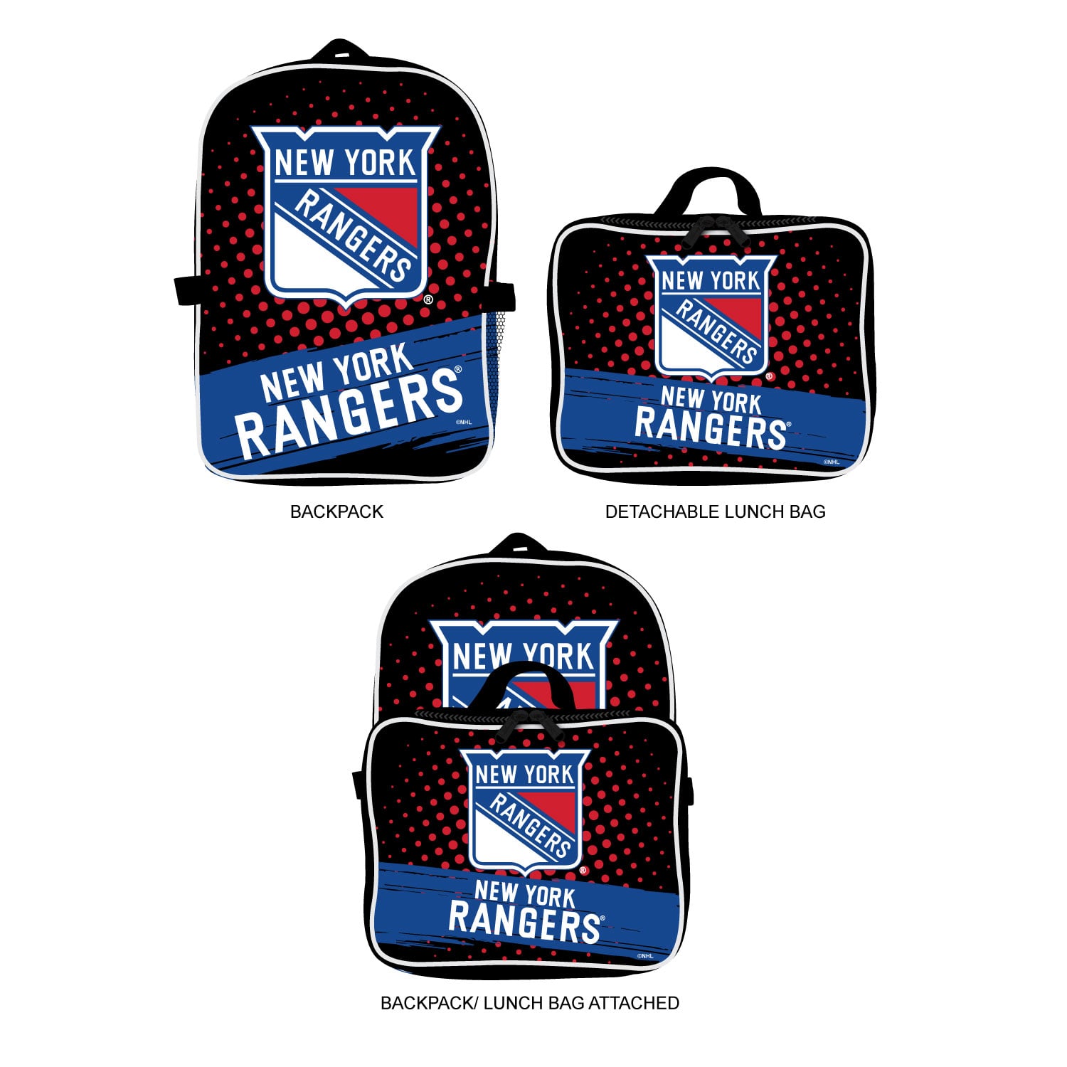 MOJO New York Rangers Backpack & Lunch Box 2-Piece Set