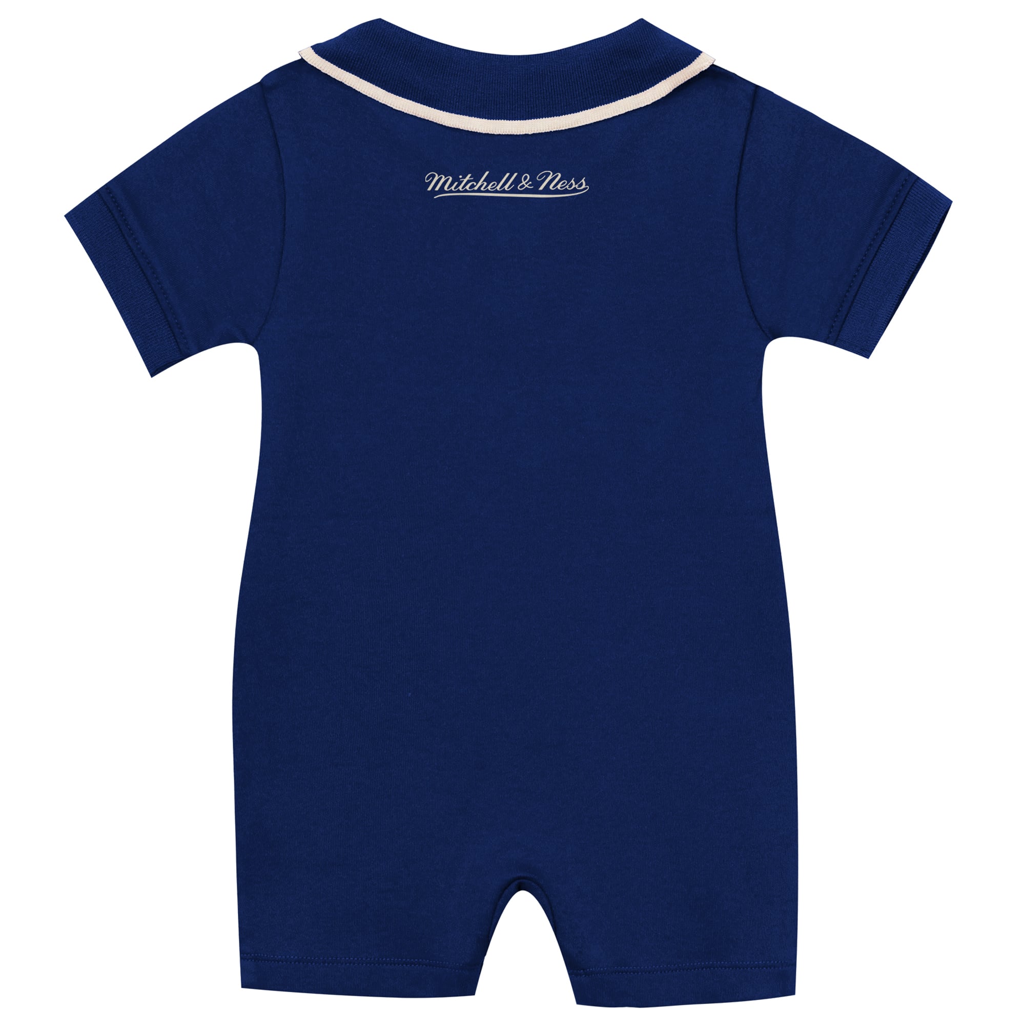 Grenouillère de rugby rétro New York Rangers bleu marine pour nouveau-né et bébé Mitchell & Ness