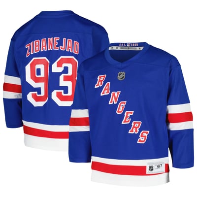 Preschool New York Rangers Mika Zibanejad Blue Home Replica Player Jersey