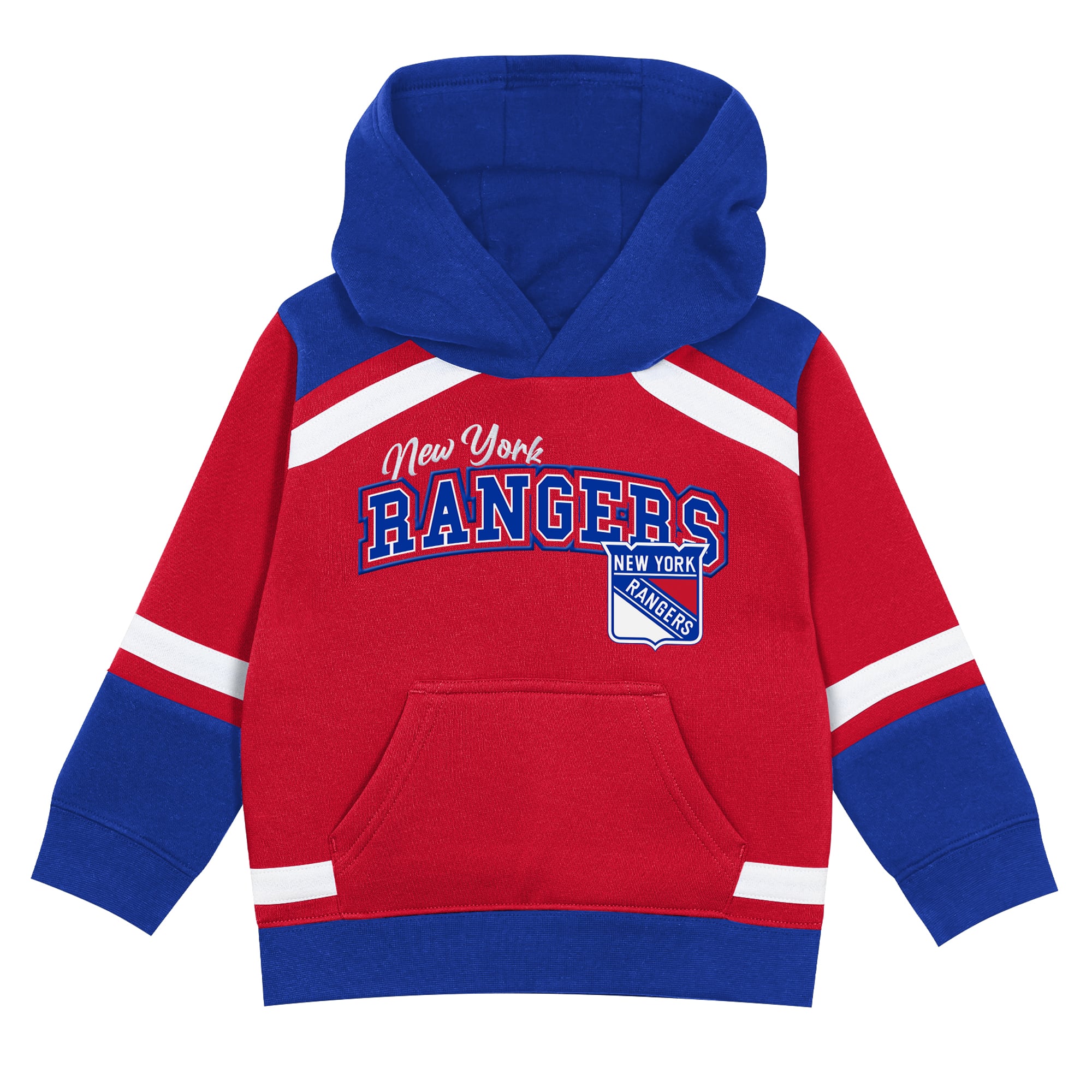 Ensemble sweat à capuche et pantalon Ice Explorer rouge/bleu New York Rangers pour enfants d'âge préscolaire Outerstuff