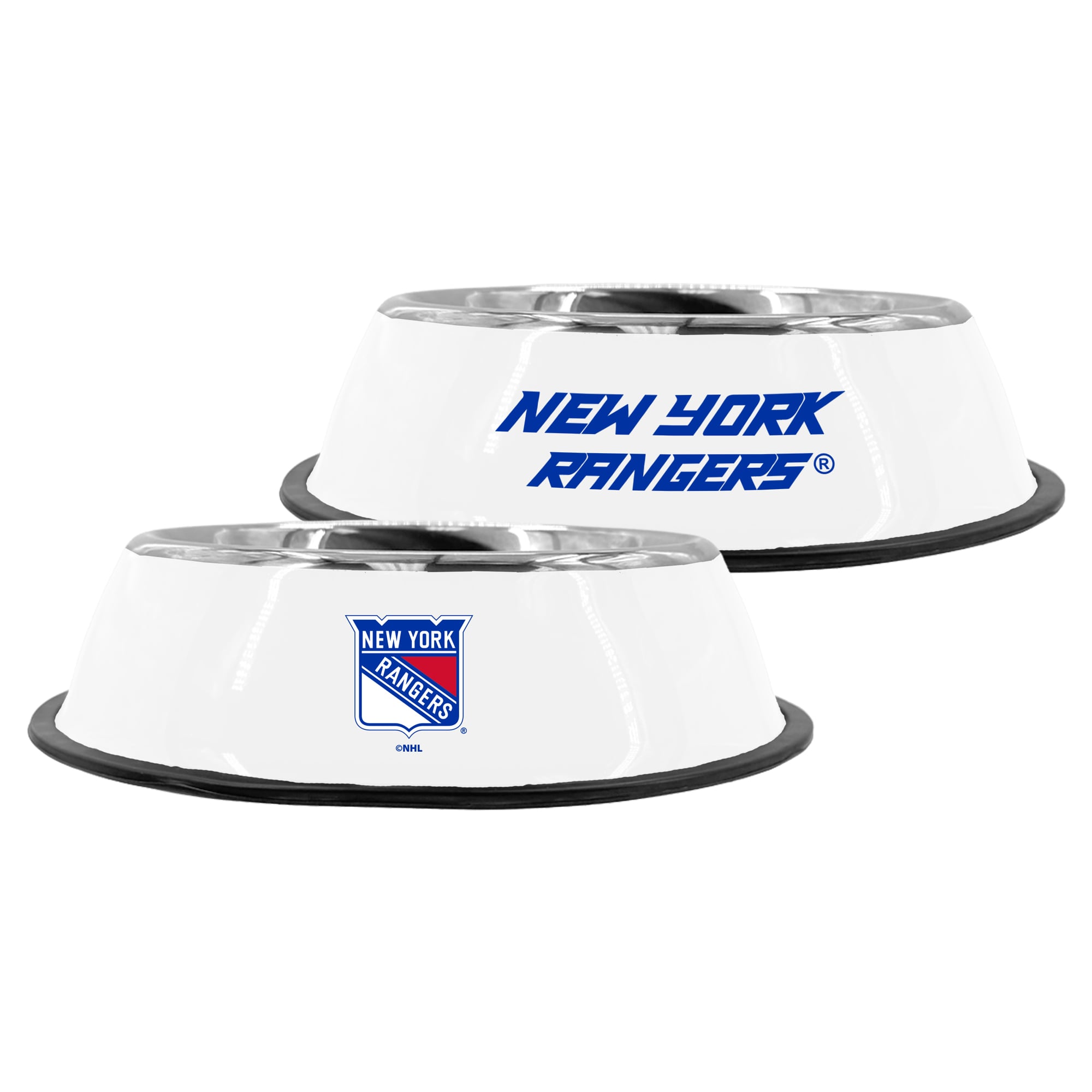 The Memory Company New York Rangers 9" Stainless Steel Pet Bowl