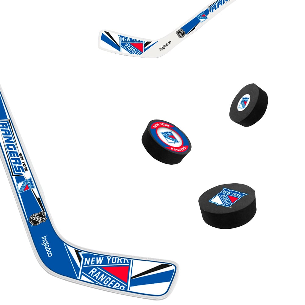 The Sports Vault New York Rangers Mini Hockey Stick & Foam Puck Eight-Piece Set