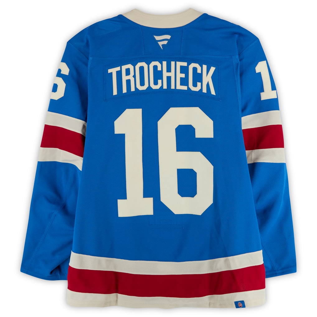 Vincent Trocheck New York Rangers Fanatics Authentic Game-Used #16 Blue Centennial Jersey vs. Carolina Hurricanes on February 5, 2026