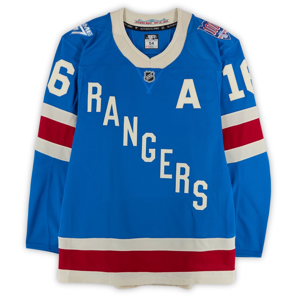 Vincent Trocheck New York Rangers Fanatics Authentic Game-Used #16 Blue Centennial Jersey vs. Carolina Hurricanes on February 5, 2026