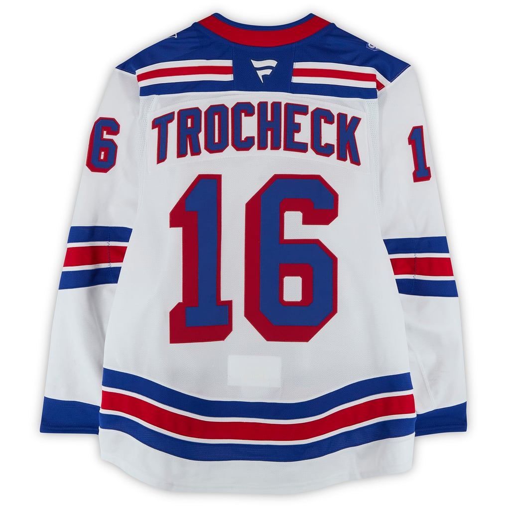 Vincent Trocheck New York Rangers Fanatics Authentic Game-Used #16 White Set 3 Jersey from the 2025-26 NHL Season  