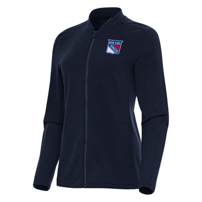 New York Rangers Antigua Women's Continual Full-Zip Jacket - Navy
