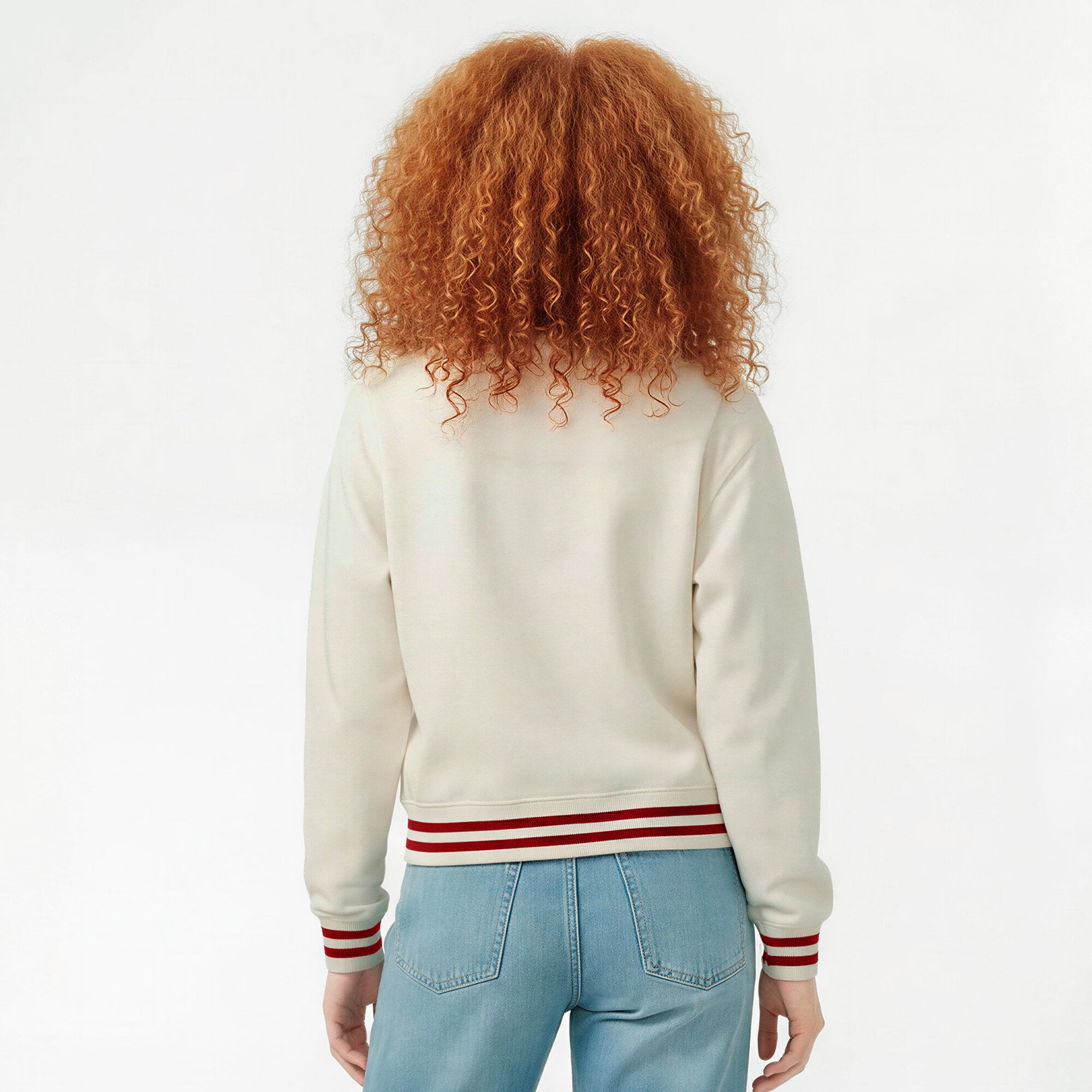Sweat-shirt Champion crème pour femme, New York Rangers, Bold Laurels Reverse Weave Yarn