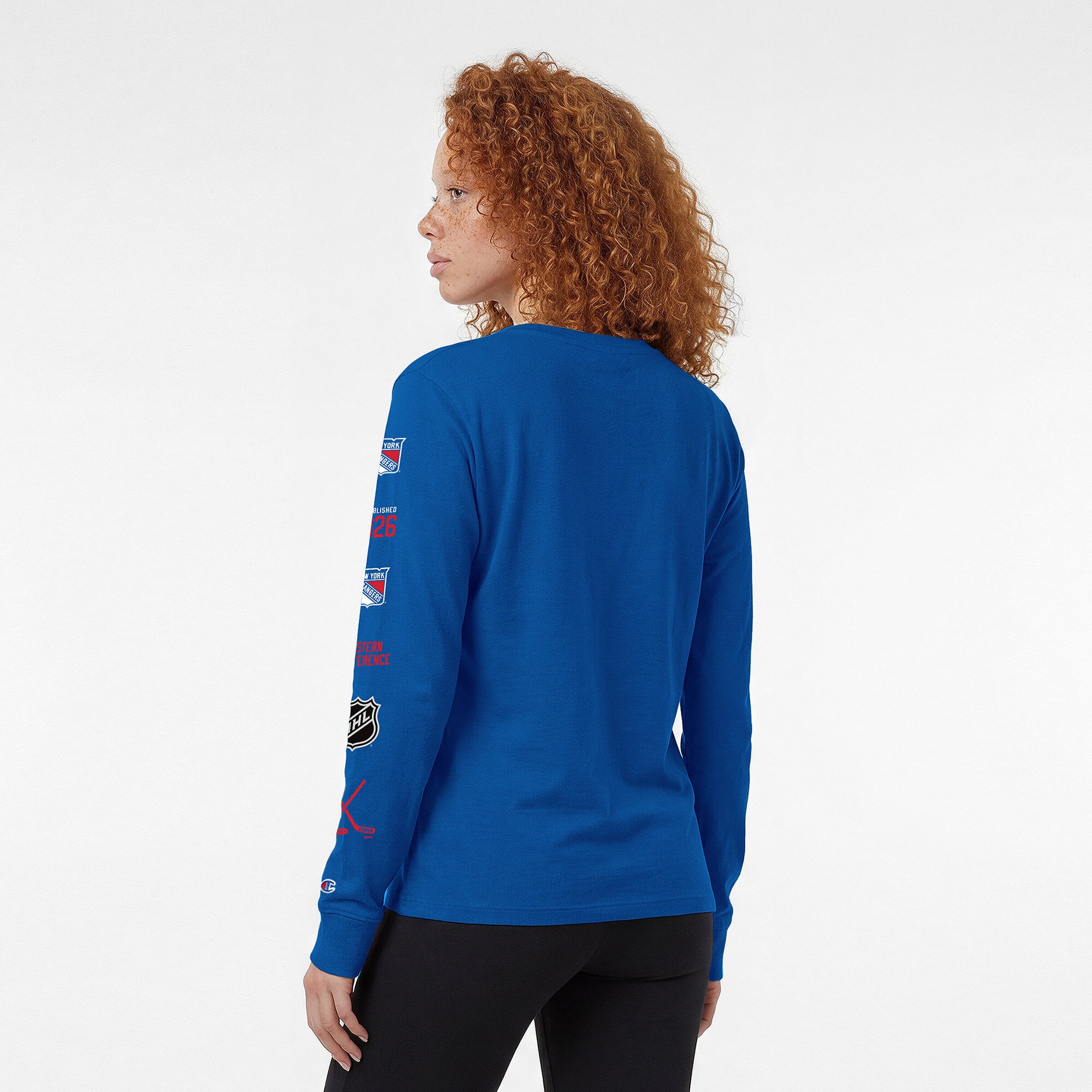 Women's Champion  Royal New York Rangers Long Sleeve T-Shirt