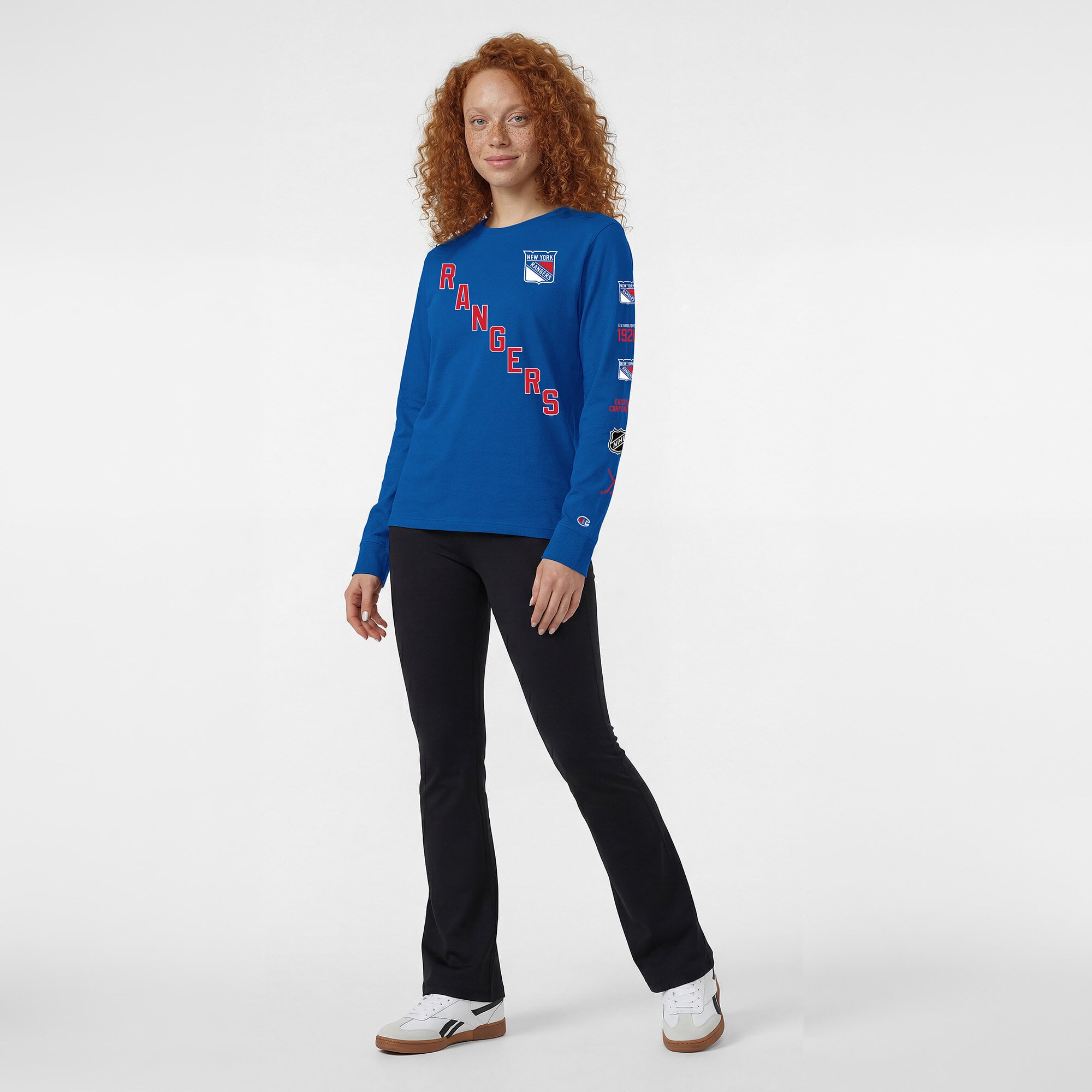 Women's Champion  Royal New York Rangers Long Sleeve T-Shirt