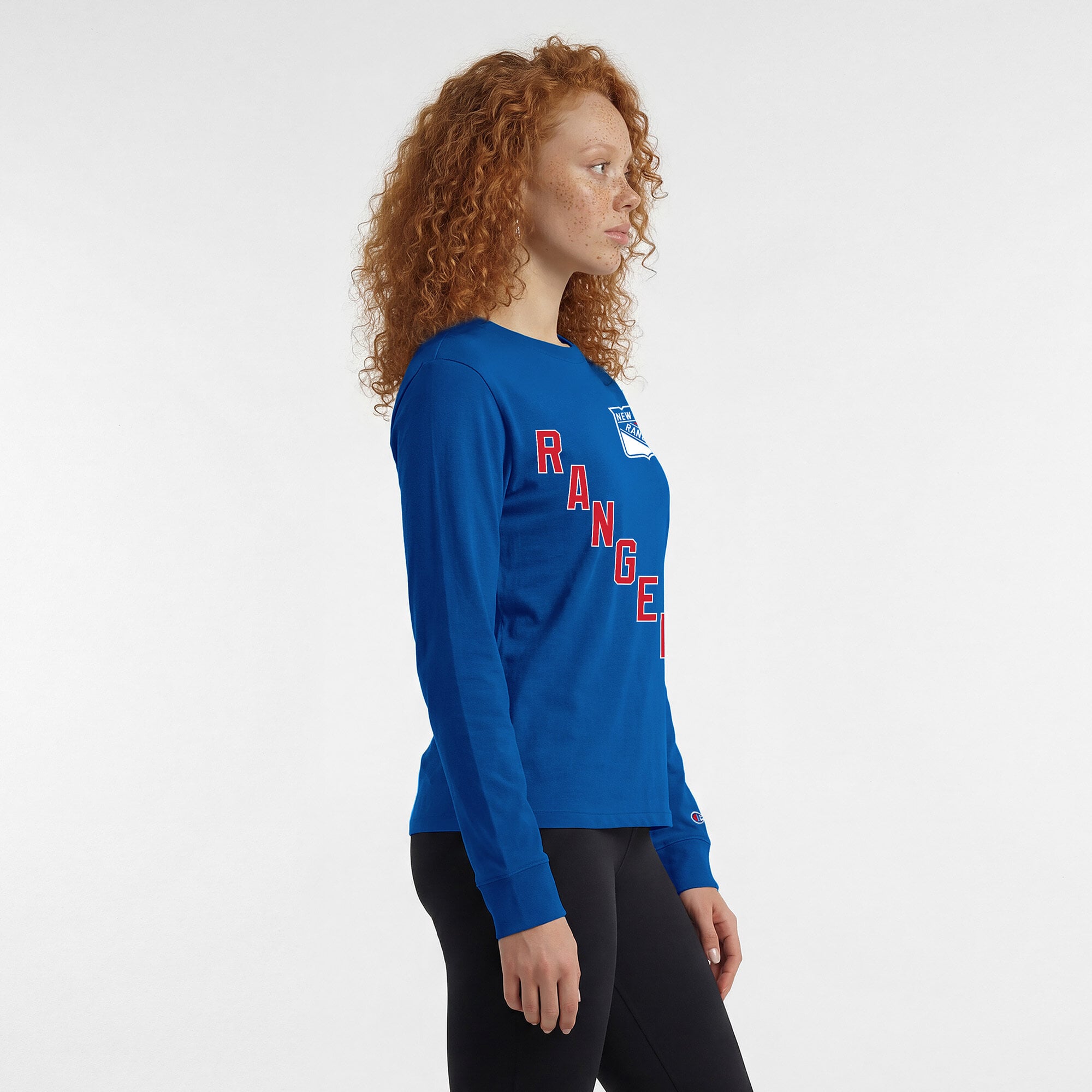 Women's Champion  Royal New York Rangers Long Sleeve T-Shirt