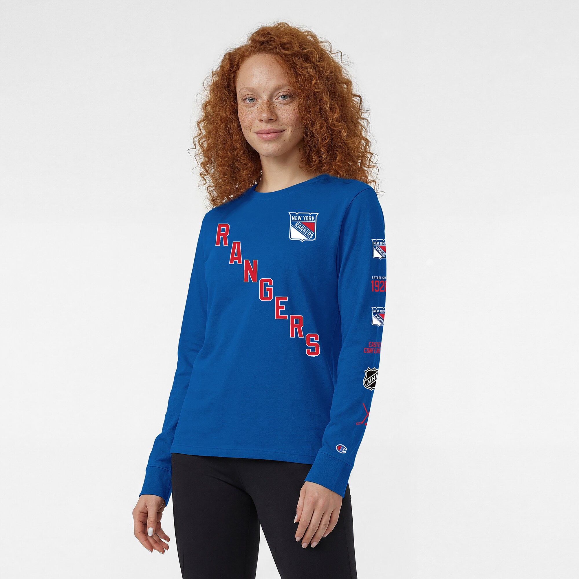 Women's Champion  Royal New York Rangers Long Sleeve T-Shirt
