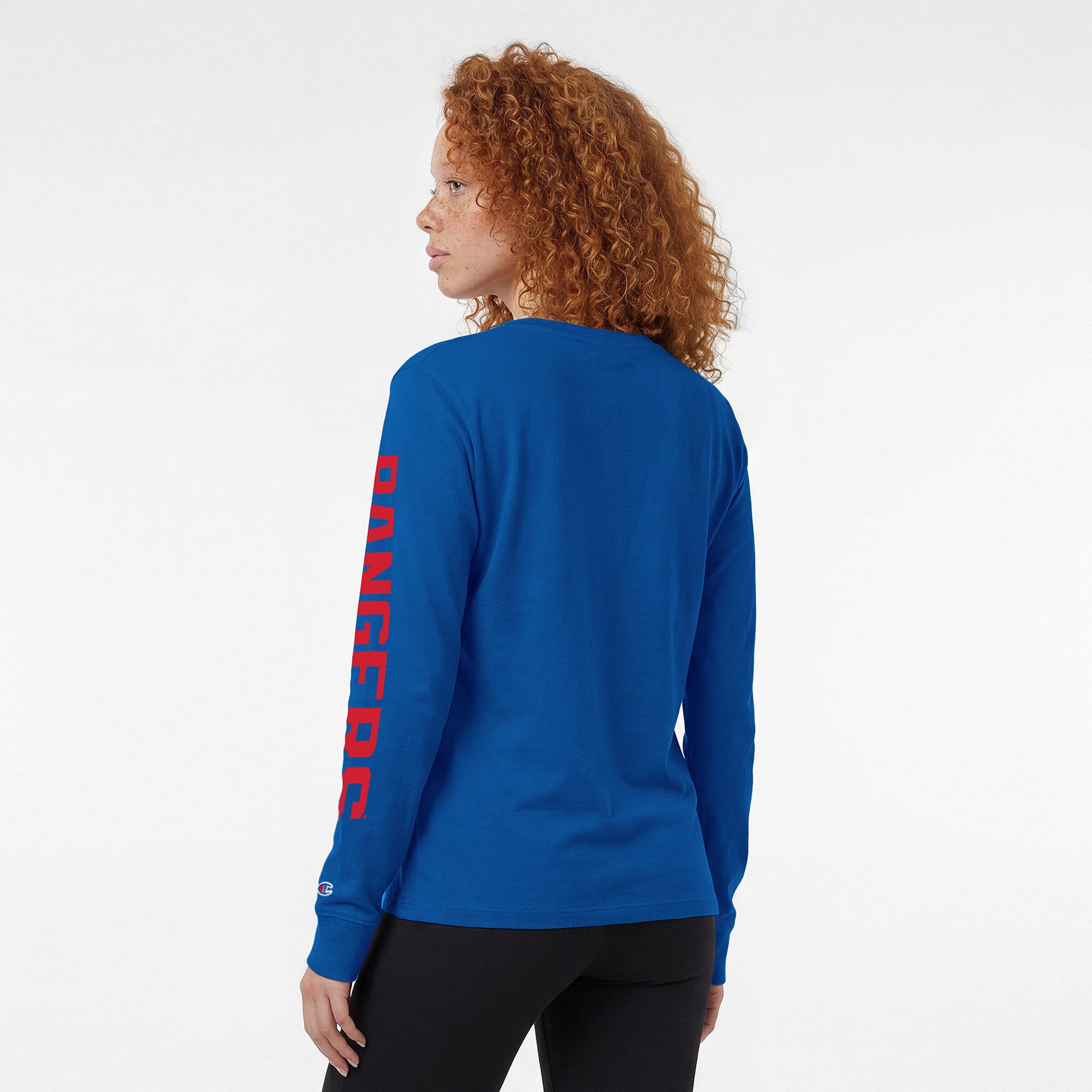 Women's Champion  Royal New York Rangers Team Logo Long Sleeve T-Shirt
