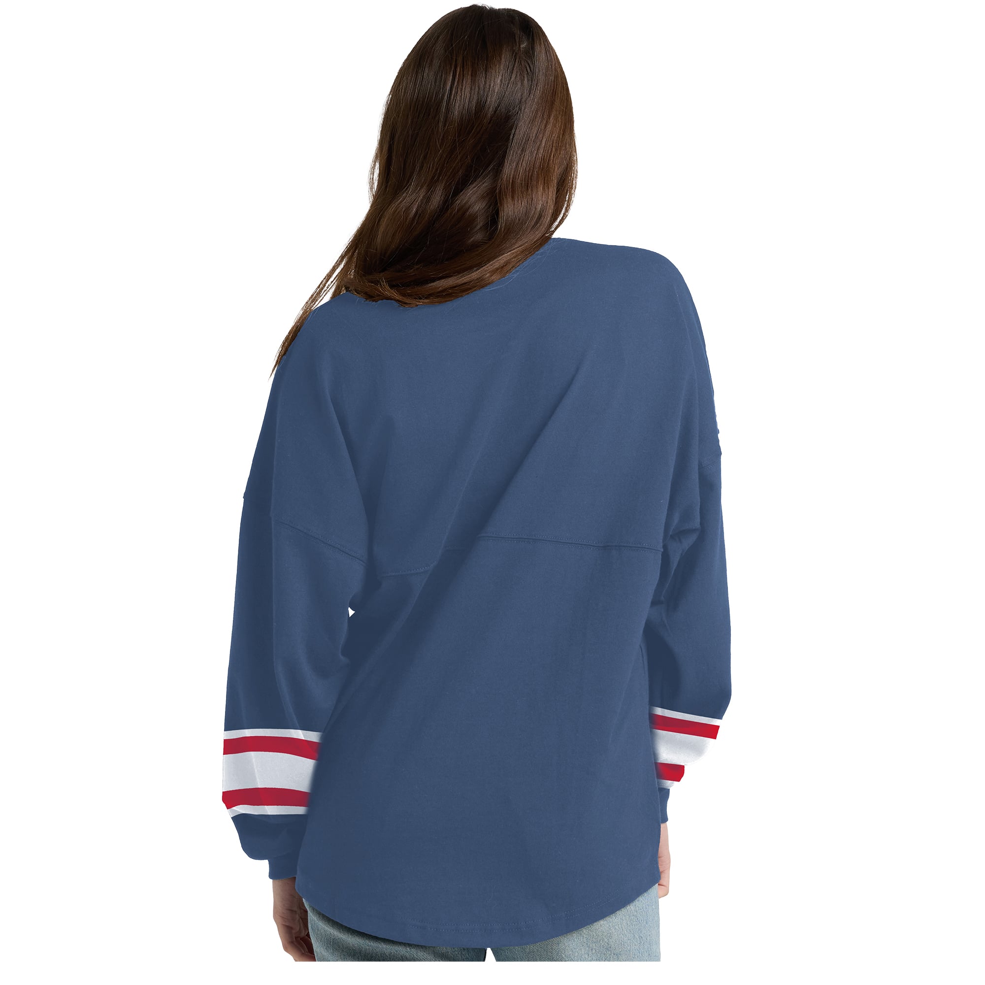 T-shirt à manches longues épais Fanatics Blue New York Rangers Hockey Club Spirit Jersey pour femmes