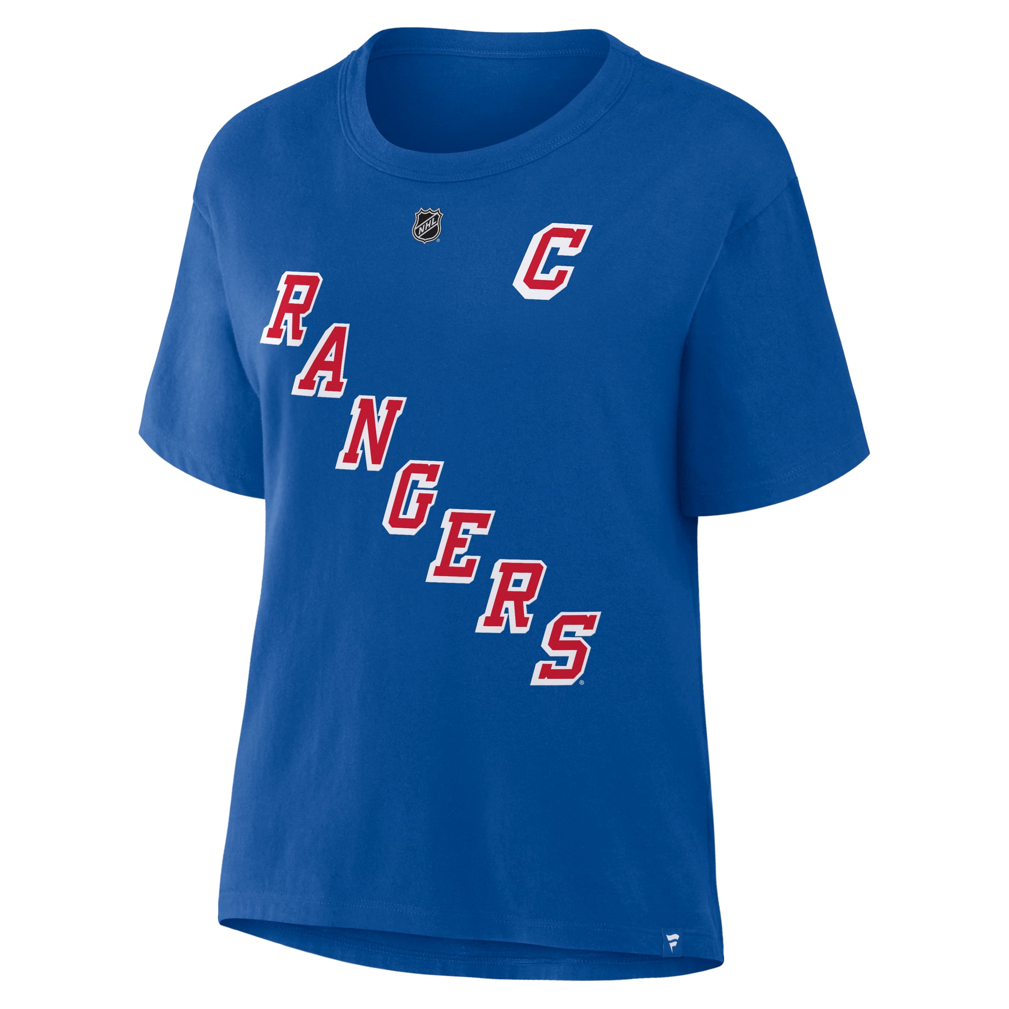Women's Fanatics J.T. Miller Blue New York Rangers Authentic Stack Name & Number T-Shirt