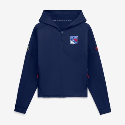 New York Rangers Fanatics Women's Authentic Pro Rink Full-Zip Hoodie - Navy