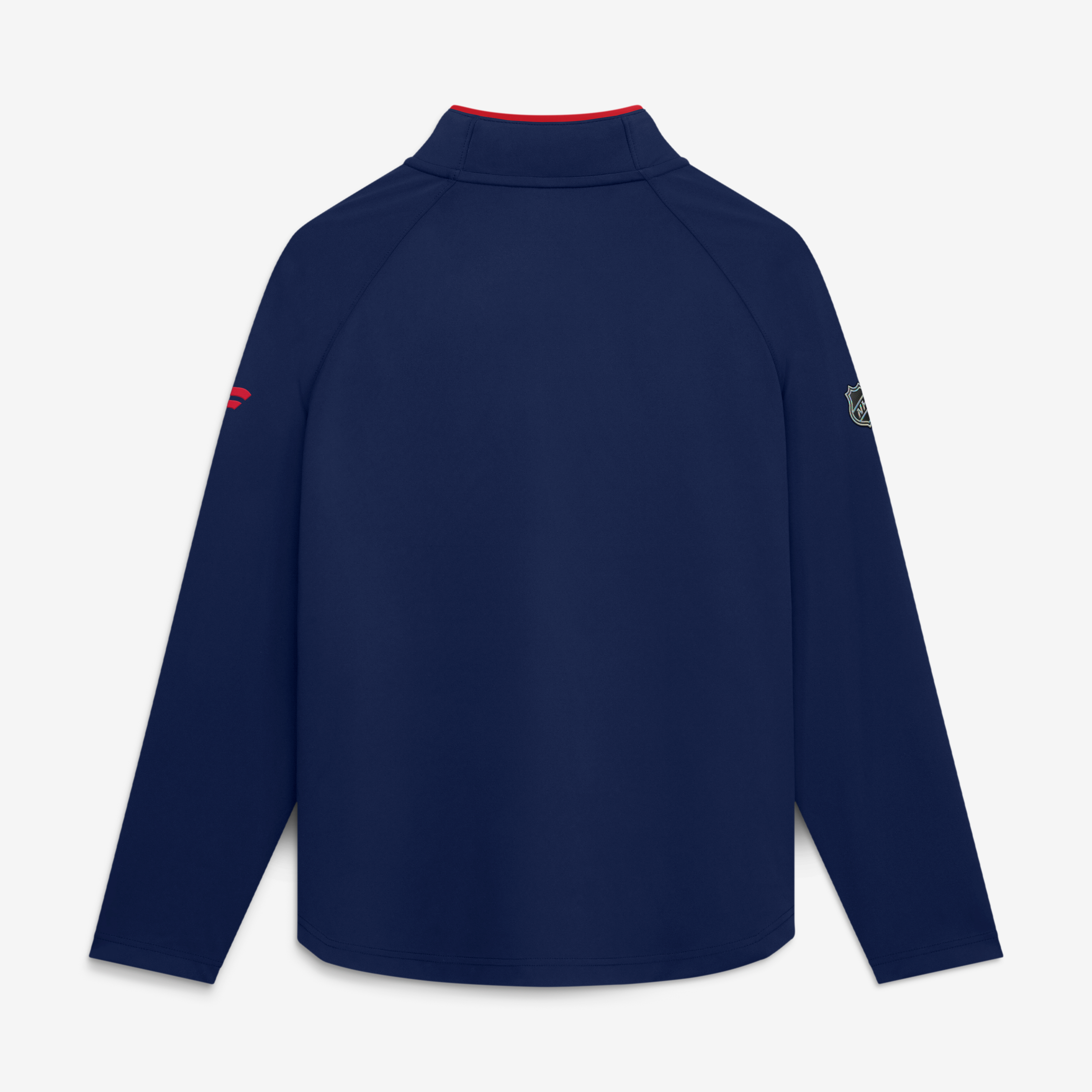 Women's Fanatics Navy New York Rangers Authentic Pro Rink Raglan Lightweight Quarter-Zip Pullover