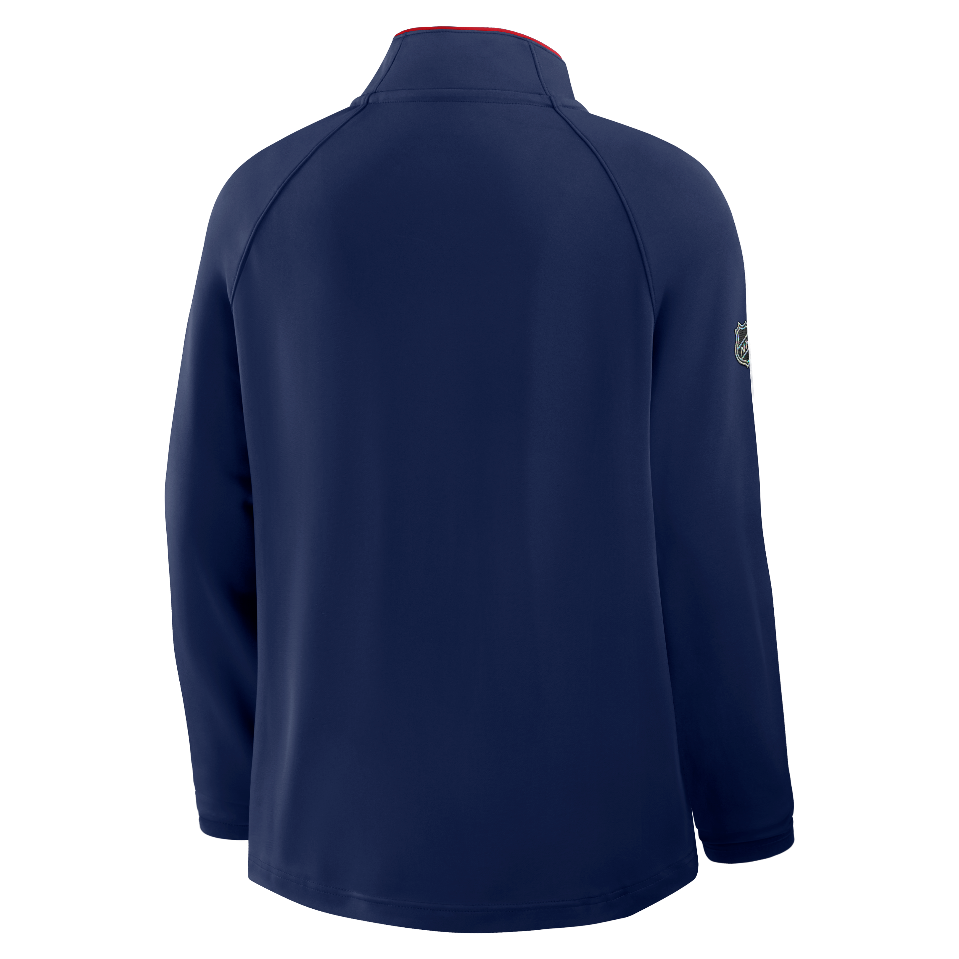 Women's Fanatics Navy New York Rangers Authentic Pro Rink Raglan Lightweight Quarter-Zip Pullover